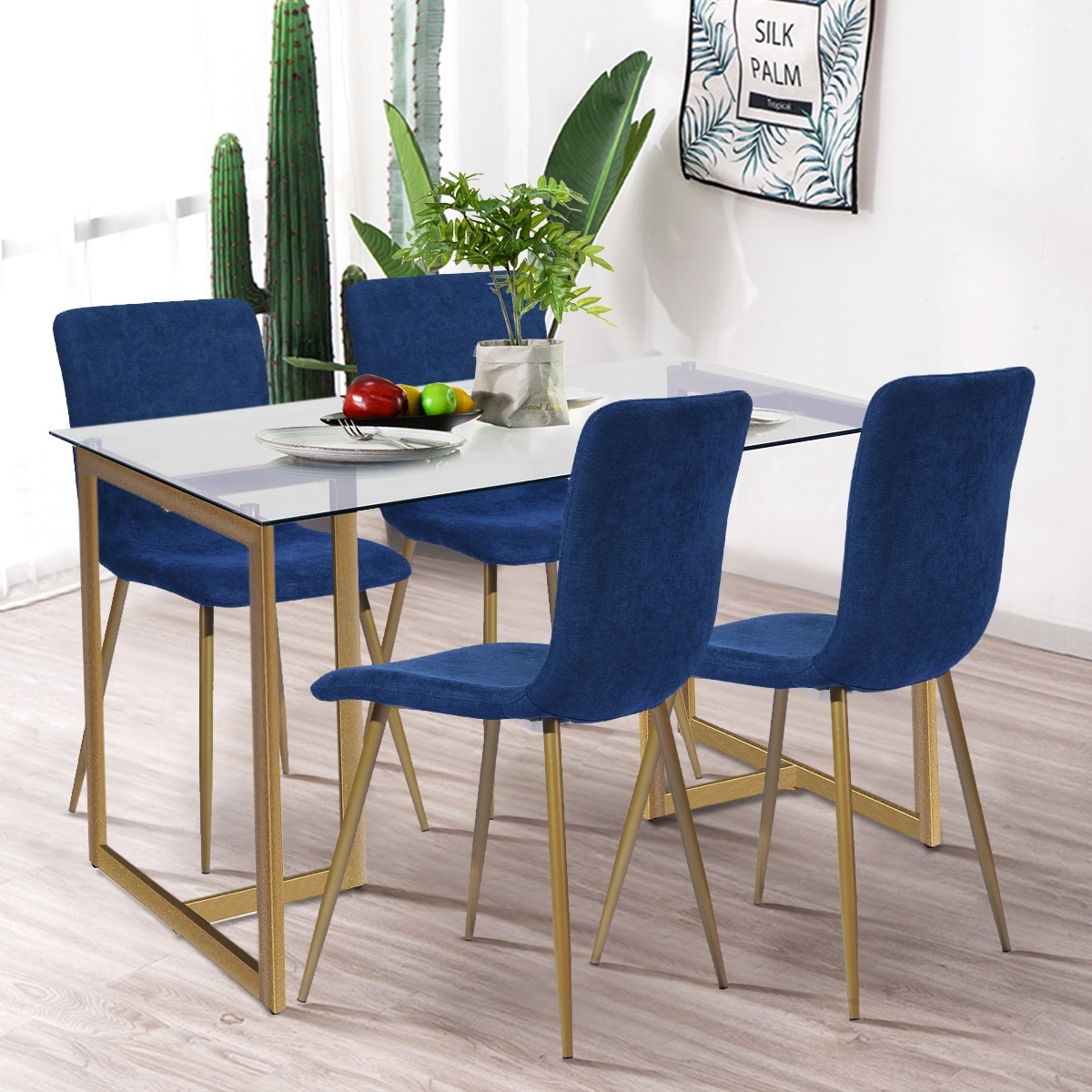 Homy Casa 5 piece Dining Table Set (Set for 4)