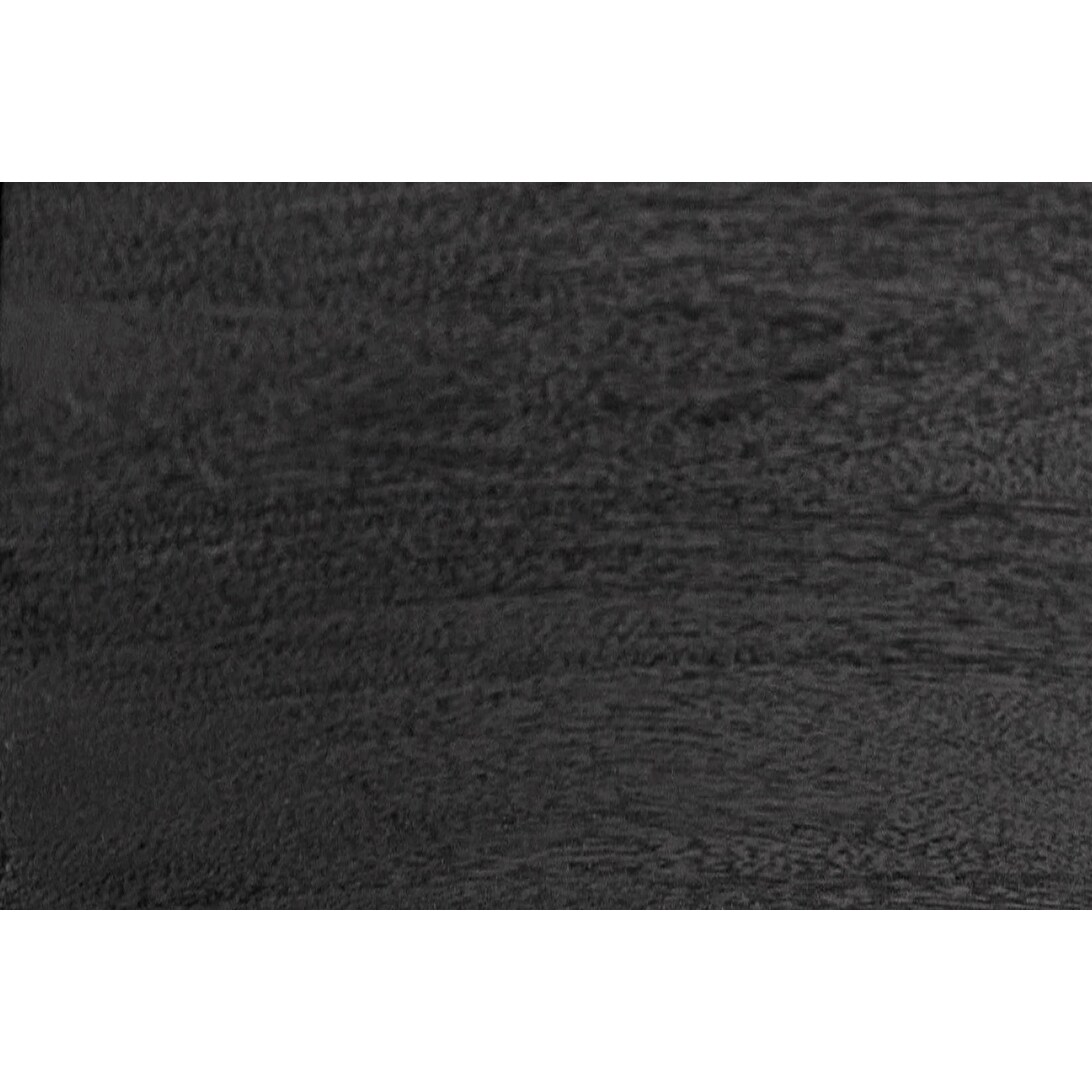 Porter Designs Yuki Contemporary Solid Mango Wood & Metal Bar Stool, Black