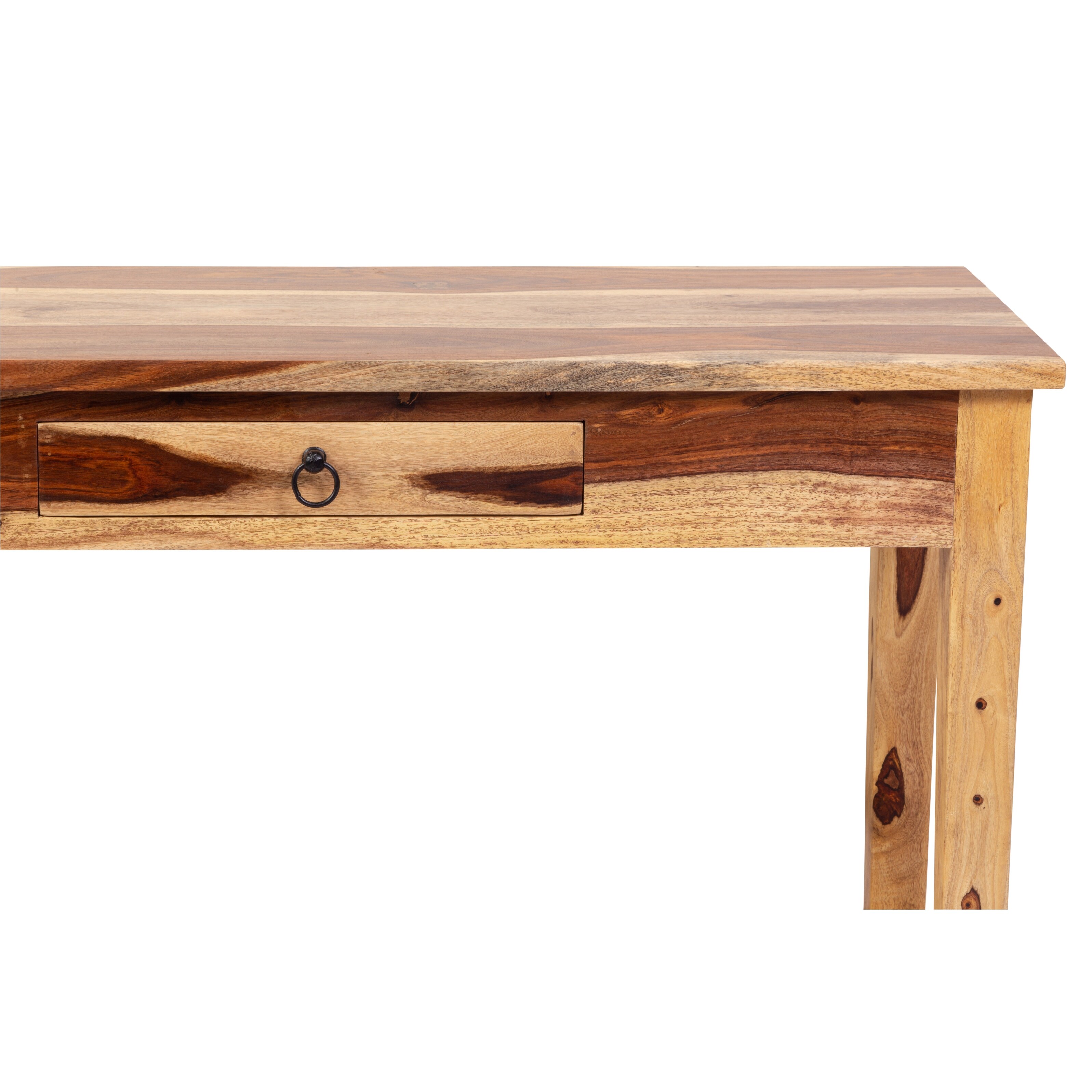 Wanderloot Taos Solid Sheesham Wood Sofa Table with Drawer