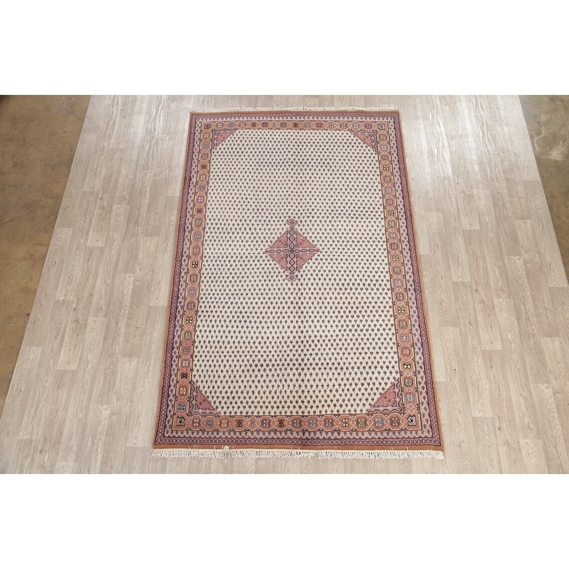 Persian Traditional Rug Hand Knotted Indian Oriental Wool Carpet