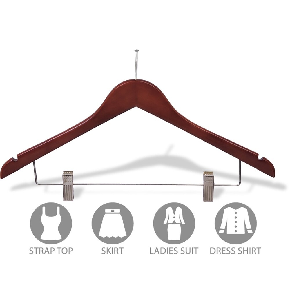 Flat Anti-Theft Clothes Hanger with P-Nail, Security Hangers for Retail and Hospitality
