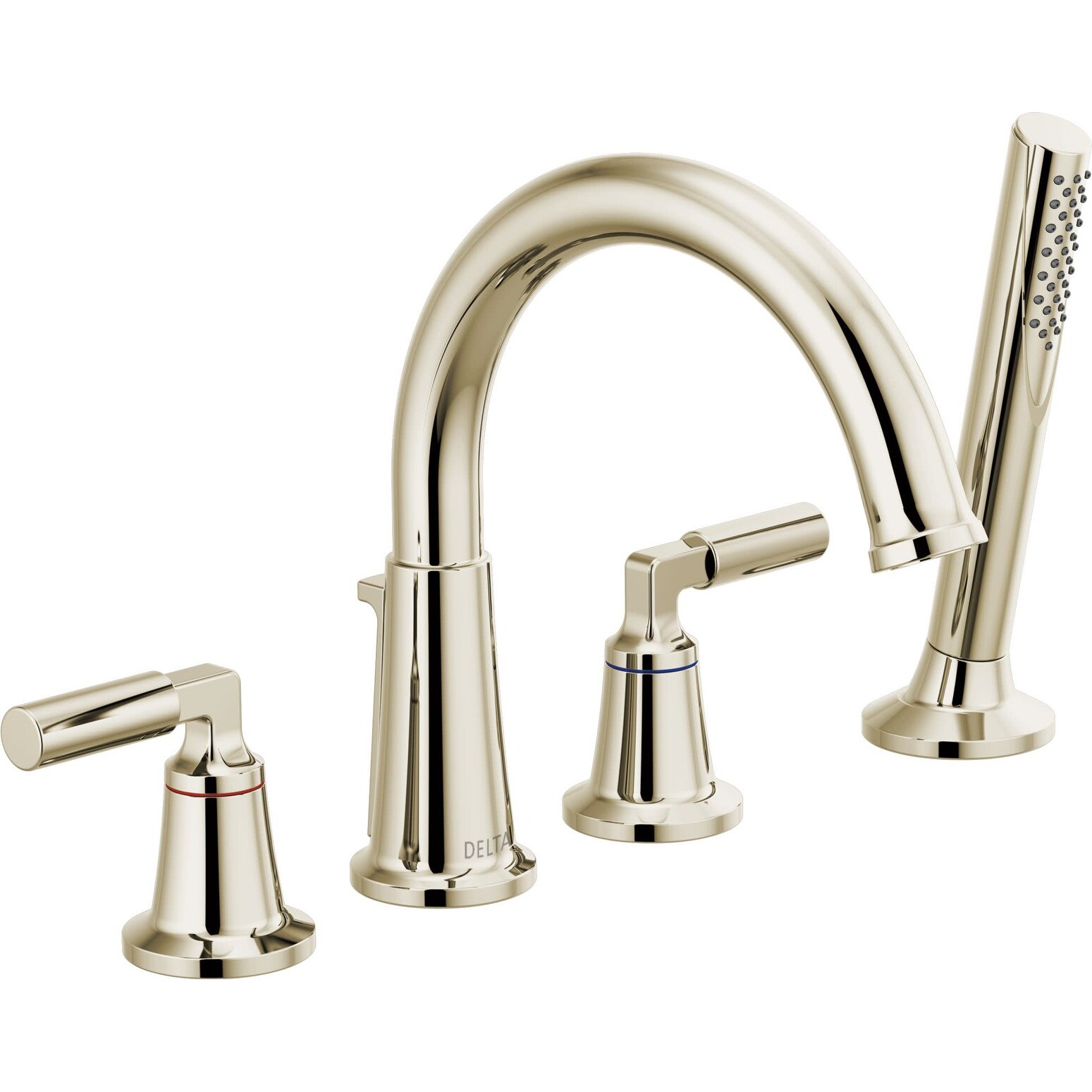 Delta Bowery Deck Mounted Roman Tub Filler with Built-In Diverter and