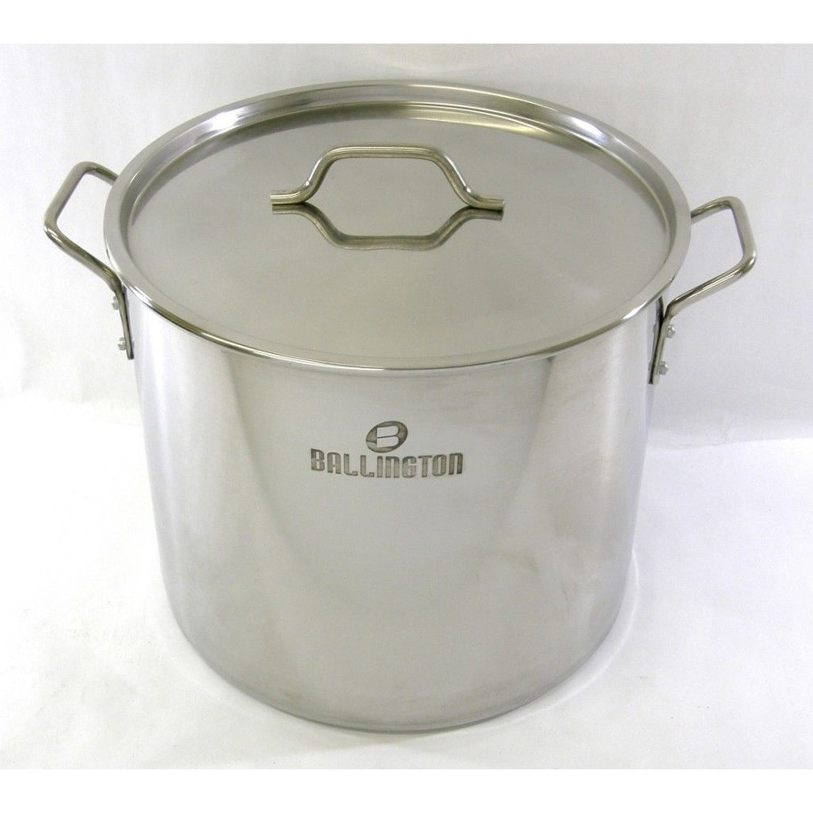 52QT Stainless Steel Stock Pot with Steamer Rack