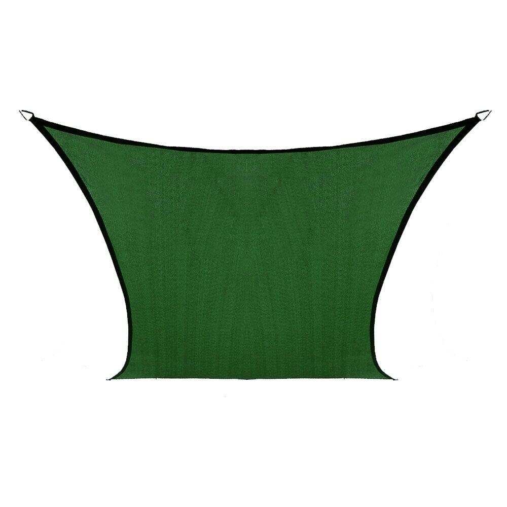 Boen Square Sun Shade Sail Canopy Awning UV Block for Outdoor Patio Garden and Backyard - Green - 16'x16'