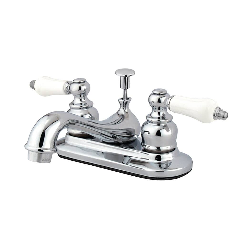 Kingston Brass Restoration Centerset Bathroom Faucet - Free Metal