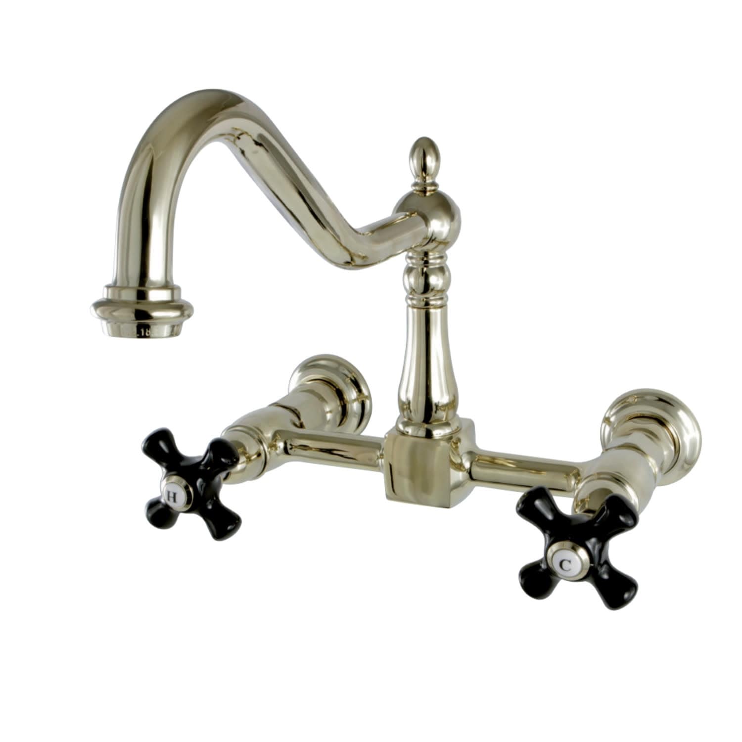 Kingston Brass Duchess 1.8 GPM Wall Mounted Bridge Kitchen Faucet