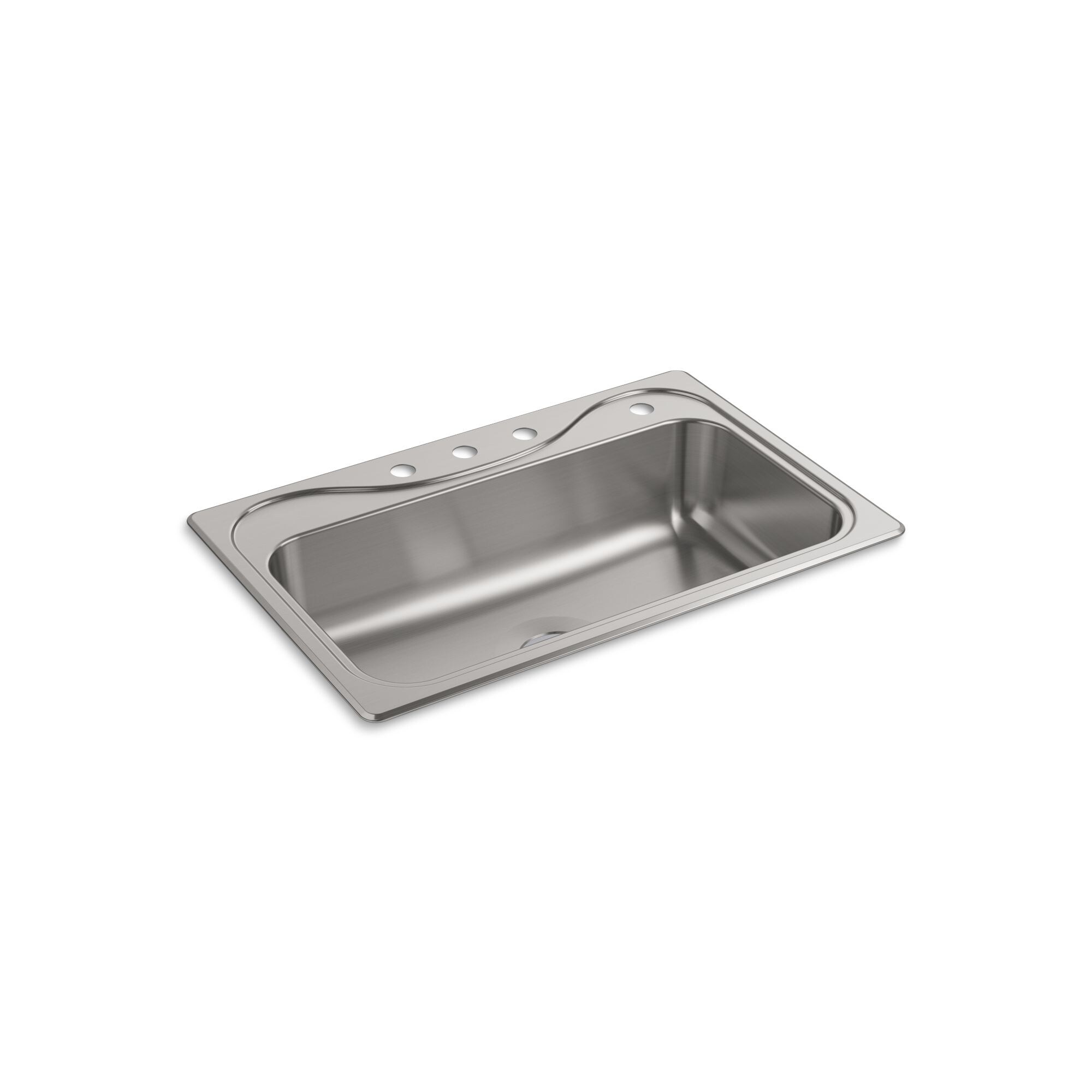 Sterling Southhaven Stainless Steel 33-In Drop-In Kitchen Sink