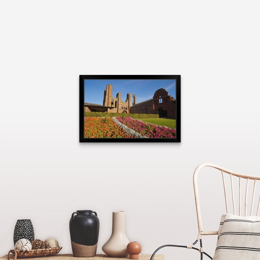 "Arbroath Abbey, Tayside, Scotland" Black Framed Print