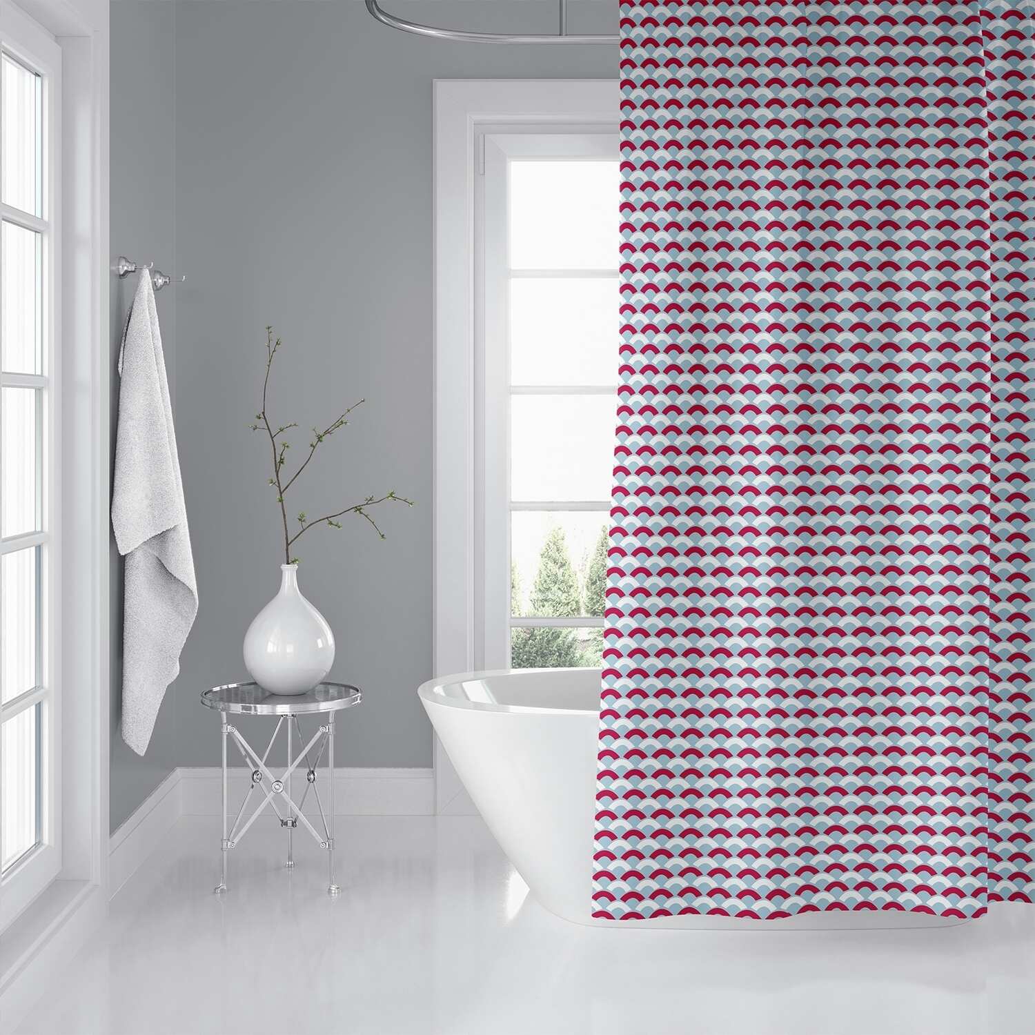 LUCILLE MULTI Shower Curtain By Kavka Designs
