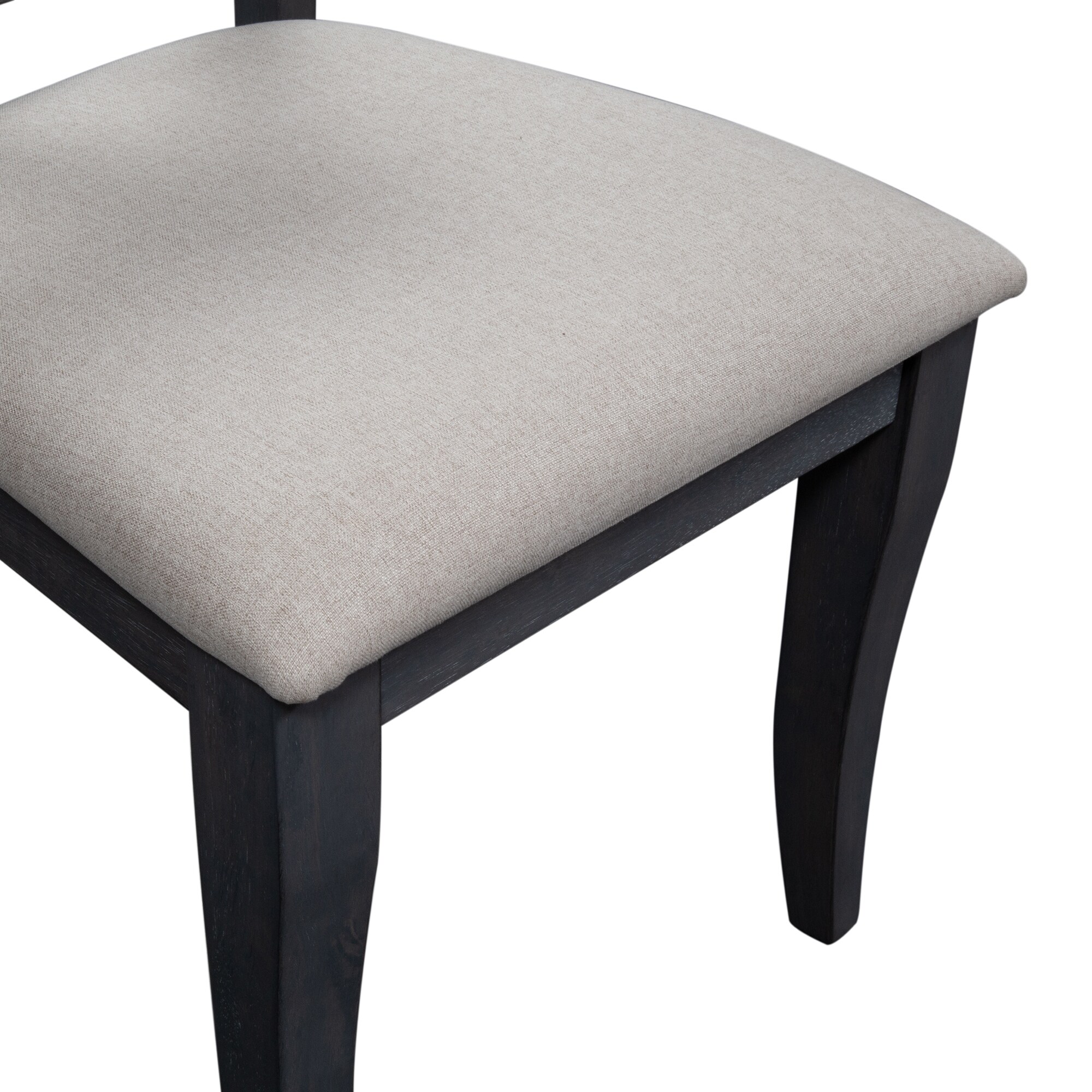 Ocean Isle Slate Upholstered X Back Side Chair (Set of 2)