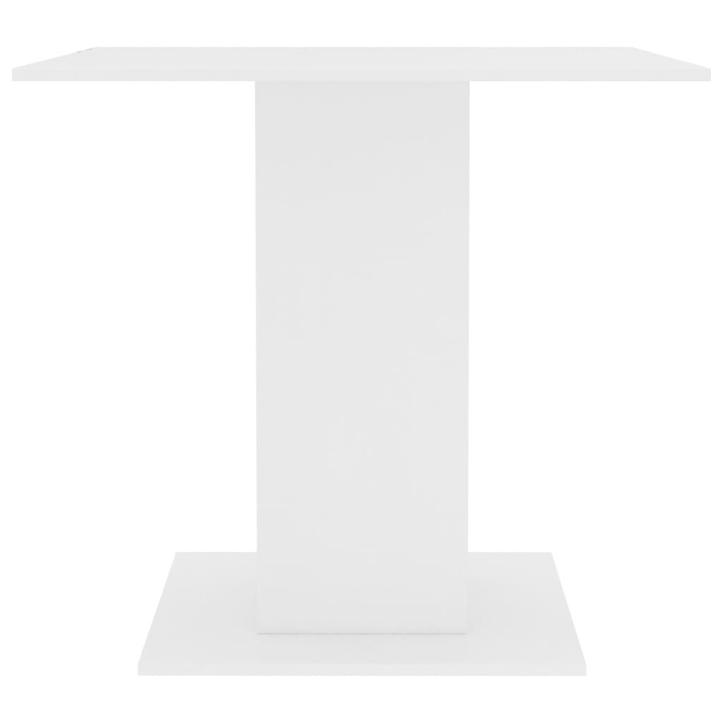 vidaXL Dining Table White 31.5"x31.5"x29.5" Chipboard