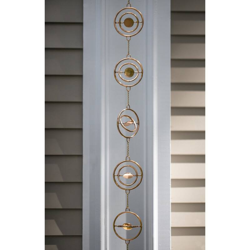 Stellar Pure Copper 8.5 ft. Rain Chain by Good Directions