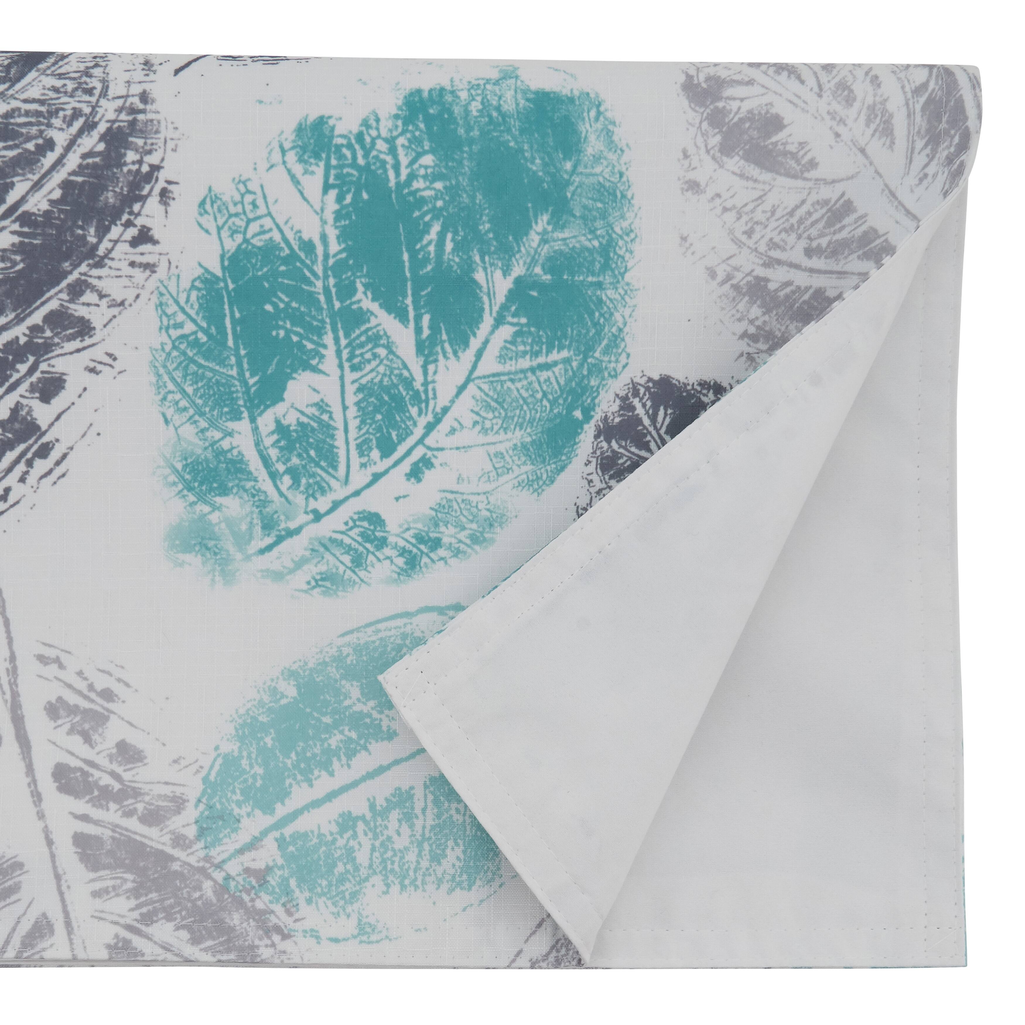 Long Table Runner with Leaf Print