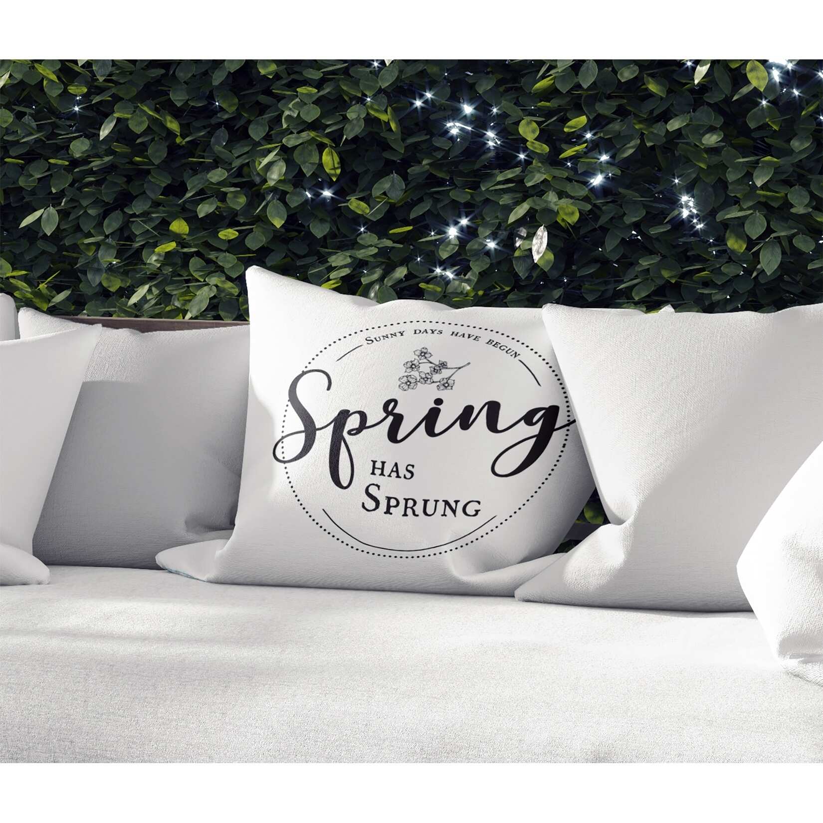 SPRING HAS SPRUNG Indoor|Outdoor Pillow By Kavka Designs - 18X18