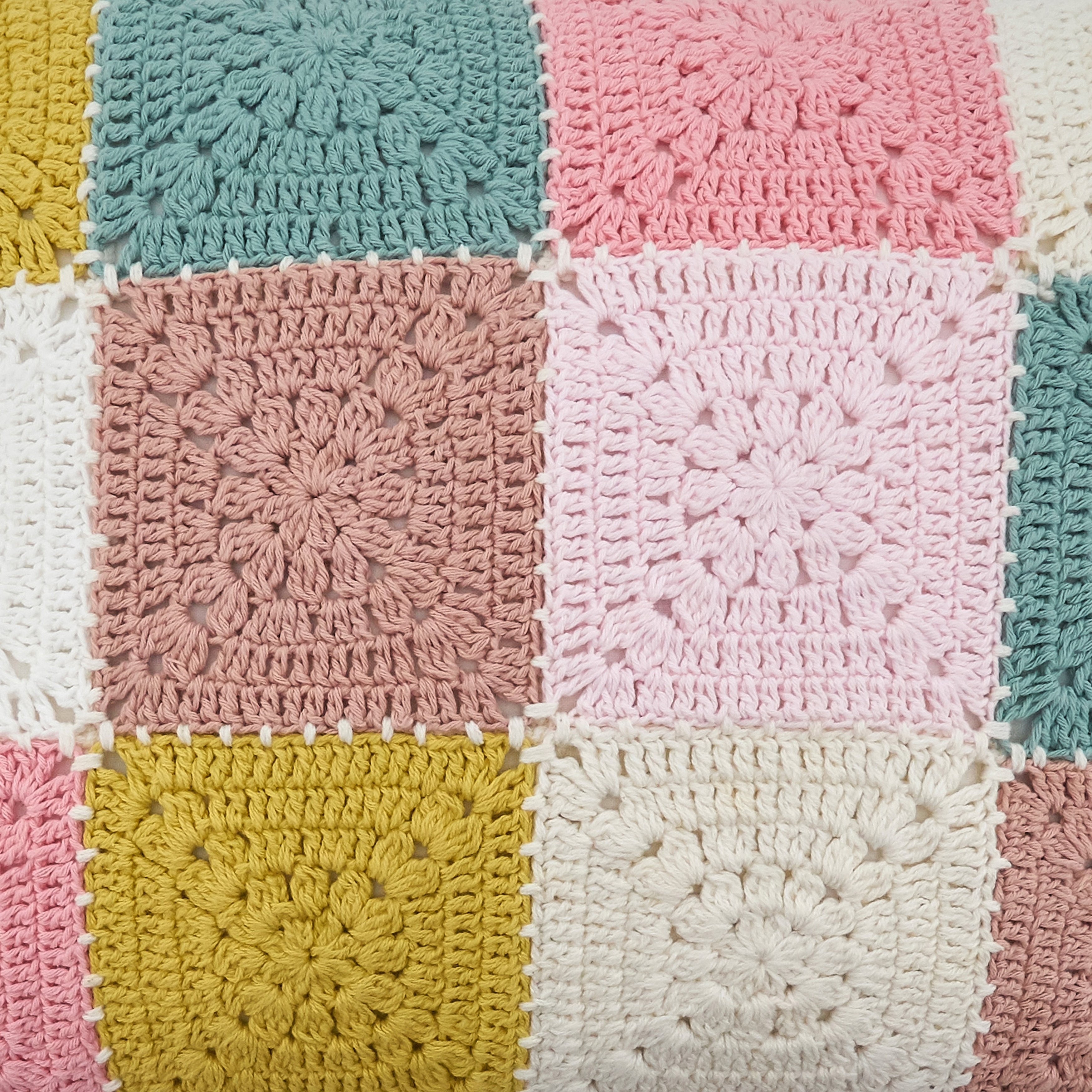 Throw Pillow With Crochet Design