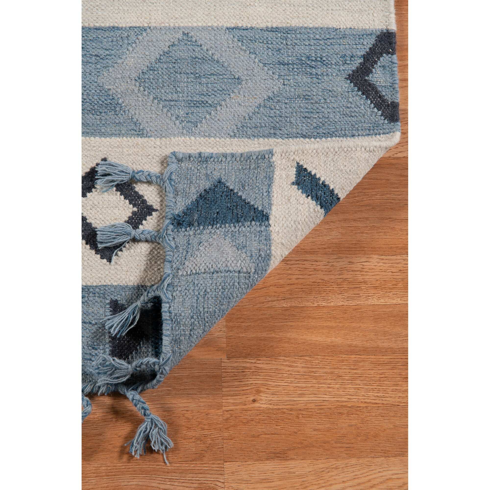 The Curated Nomad Sorrel Tribal Design Flatweave Area Rug