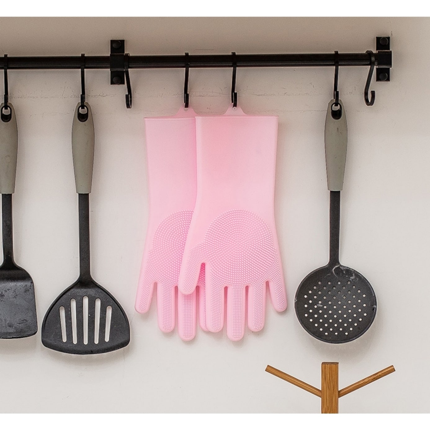 True & Tidy Multi-Purpose Silicone Gloves Pink