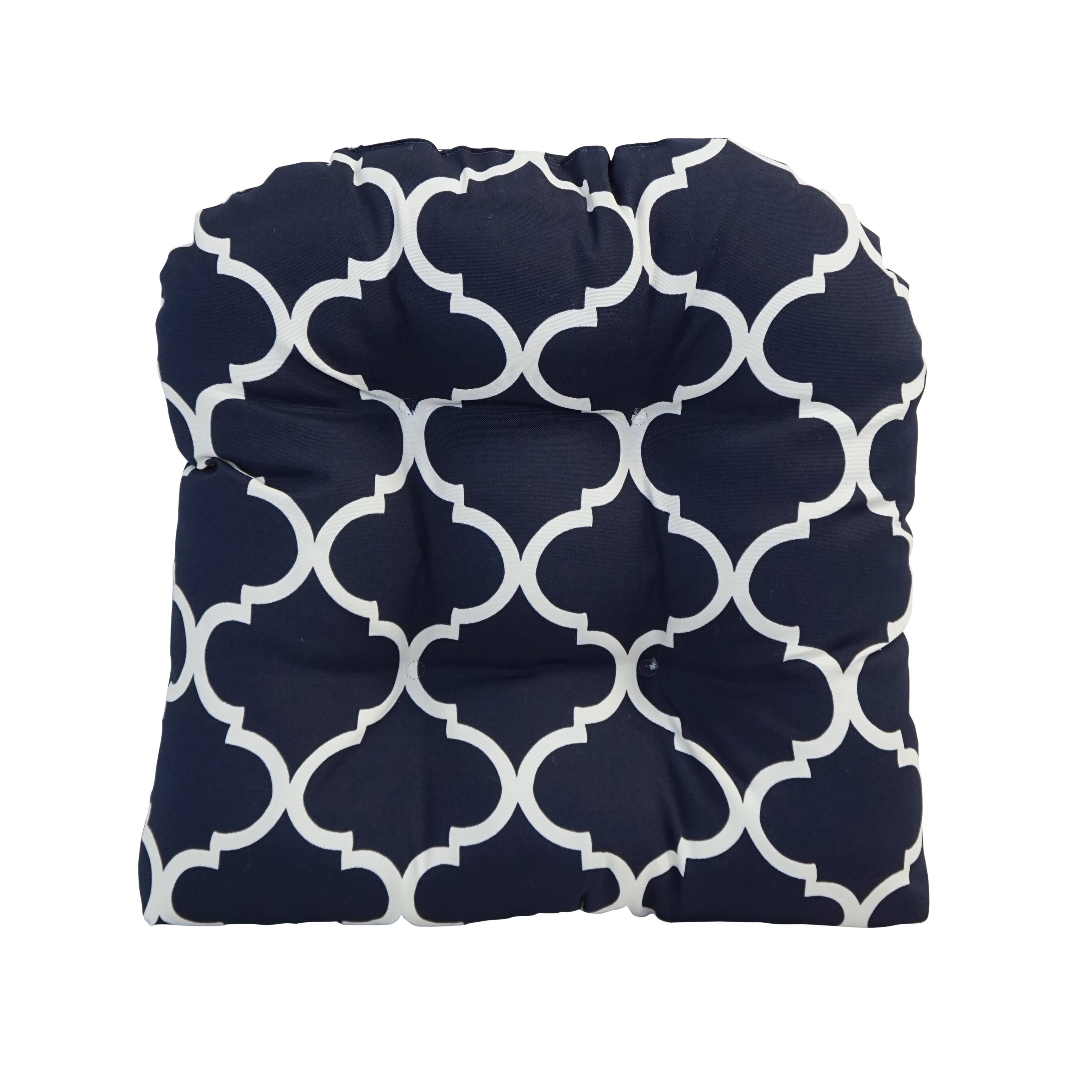 19-inch U-Shaped Dining Chair Cushions (Set of 2) - Landview Navy