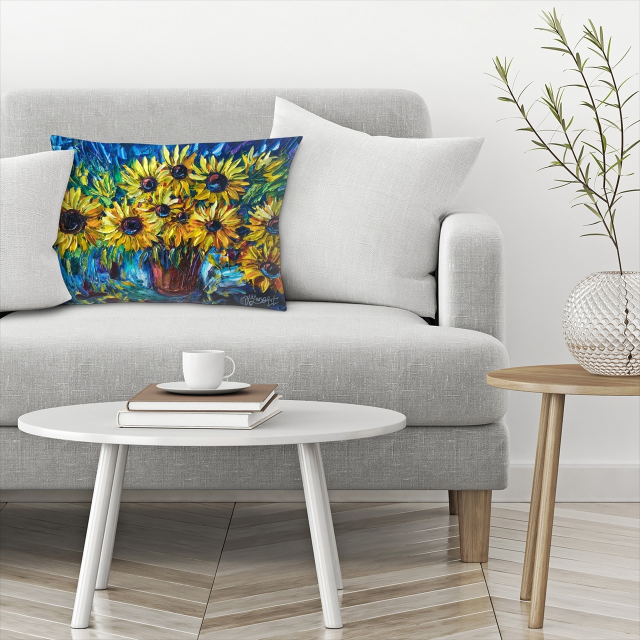 Sunflowers - Decorative Throw Pillow