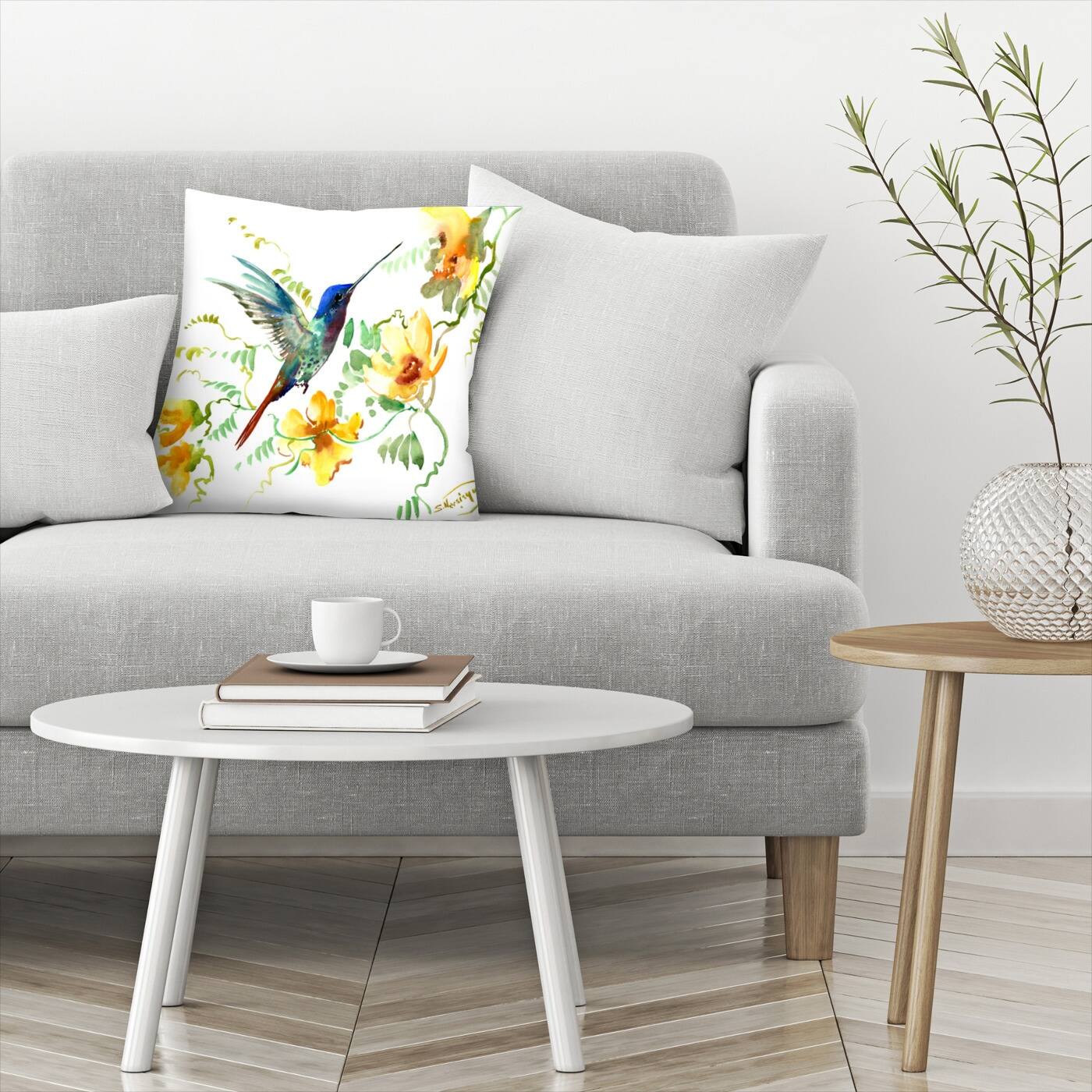 Hummingbird 2 - Decorative Throw Pillow