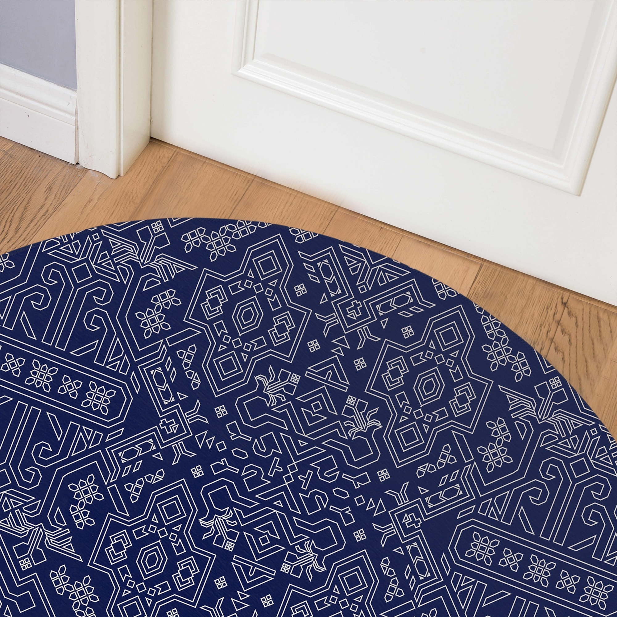 MAMLUK NAVY Indoor Floor Mat By Kavka Designs