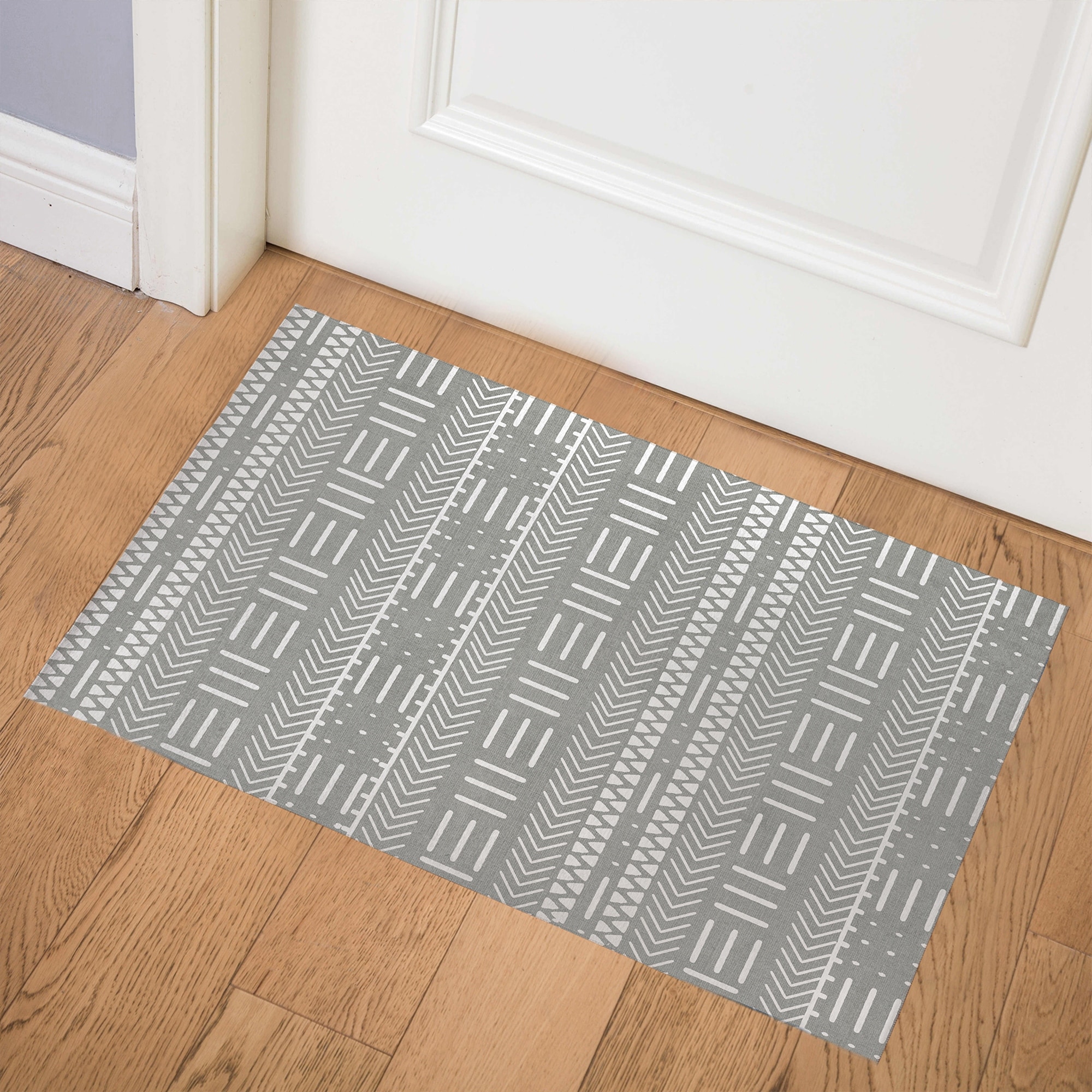 HADLEY GREY Indoor Floor Mat By Kavka Designs