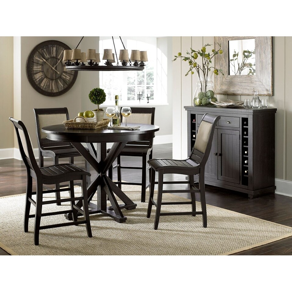 Counter Upholstered Chair , Set of 2 - Counter Height - Counter Height