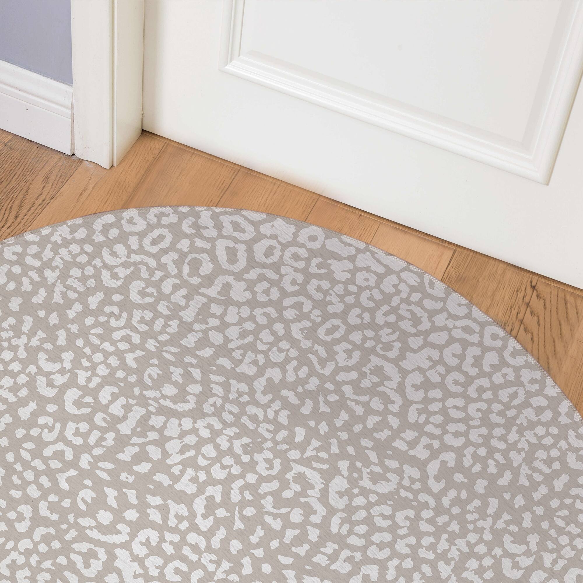 CHEETAH IVORY ON TAUPE Indoor Door Mat By Kavka Designs