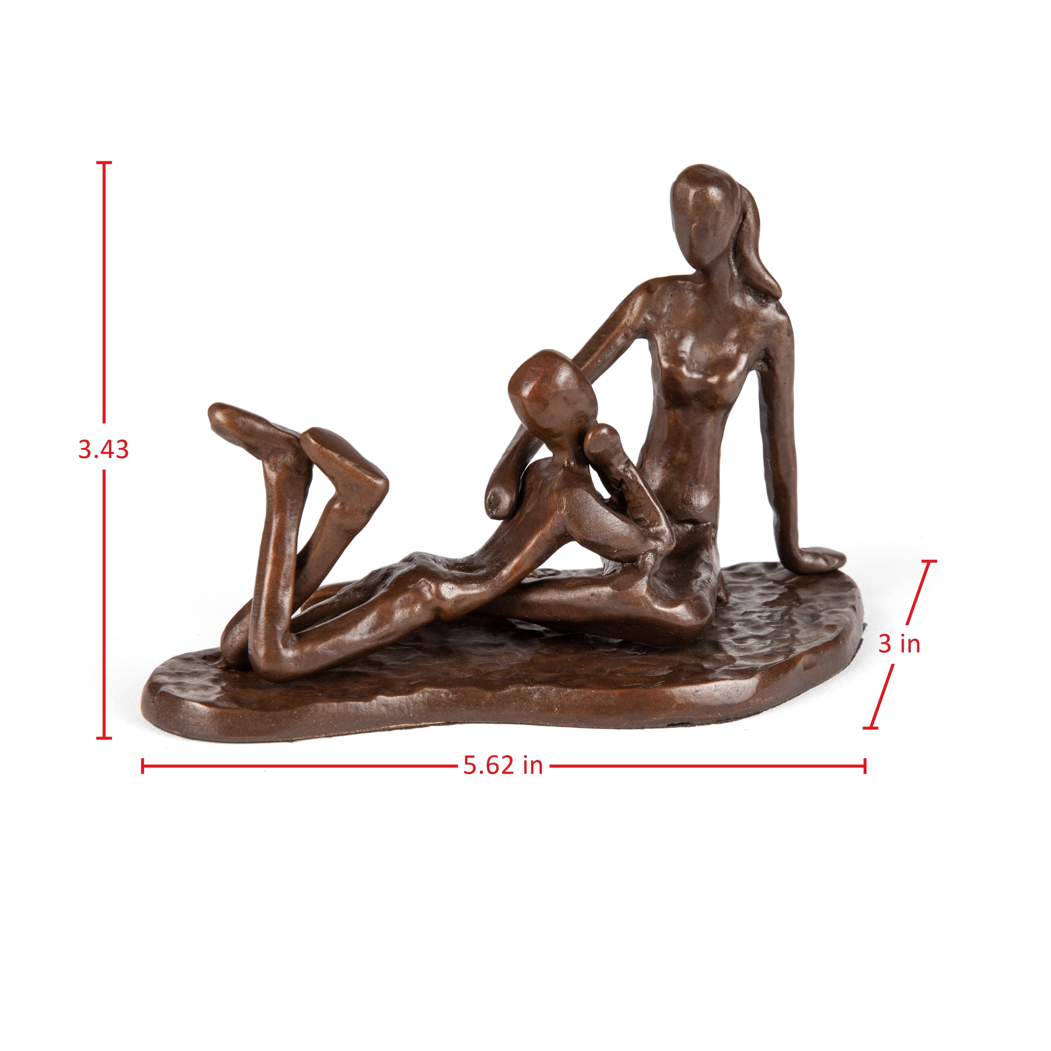 Couple Sharing Thoughts Bronze Sculpture