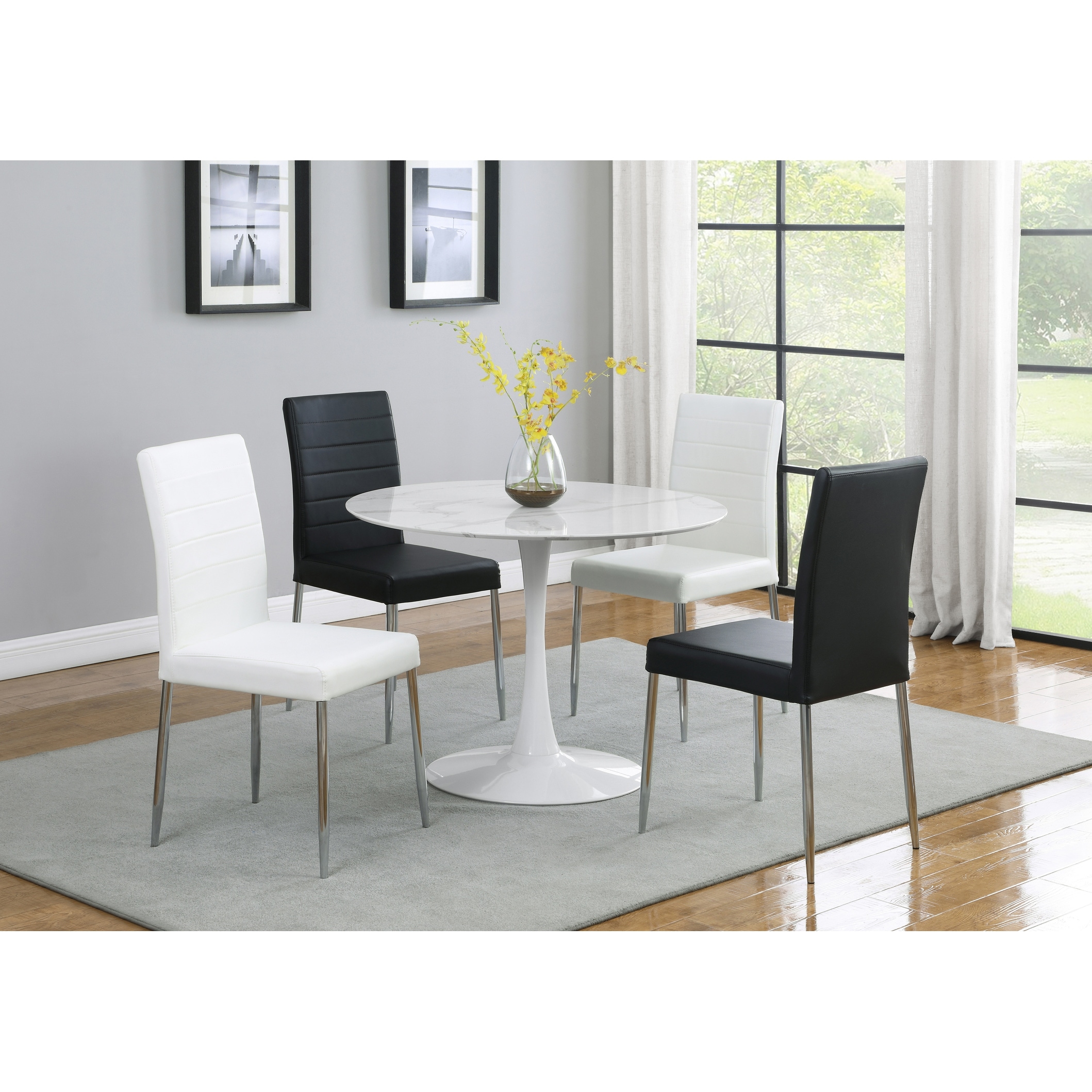 Wingates White 40-inch Round Dining Table
