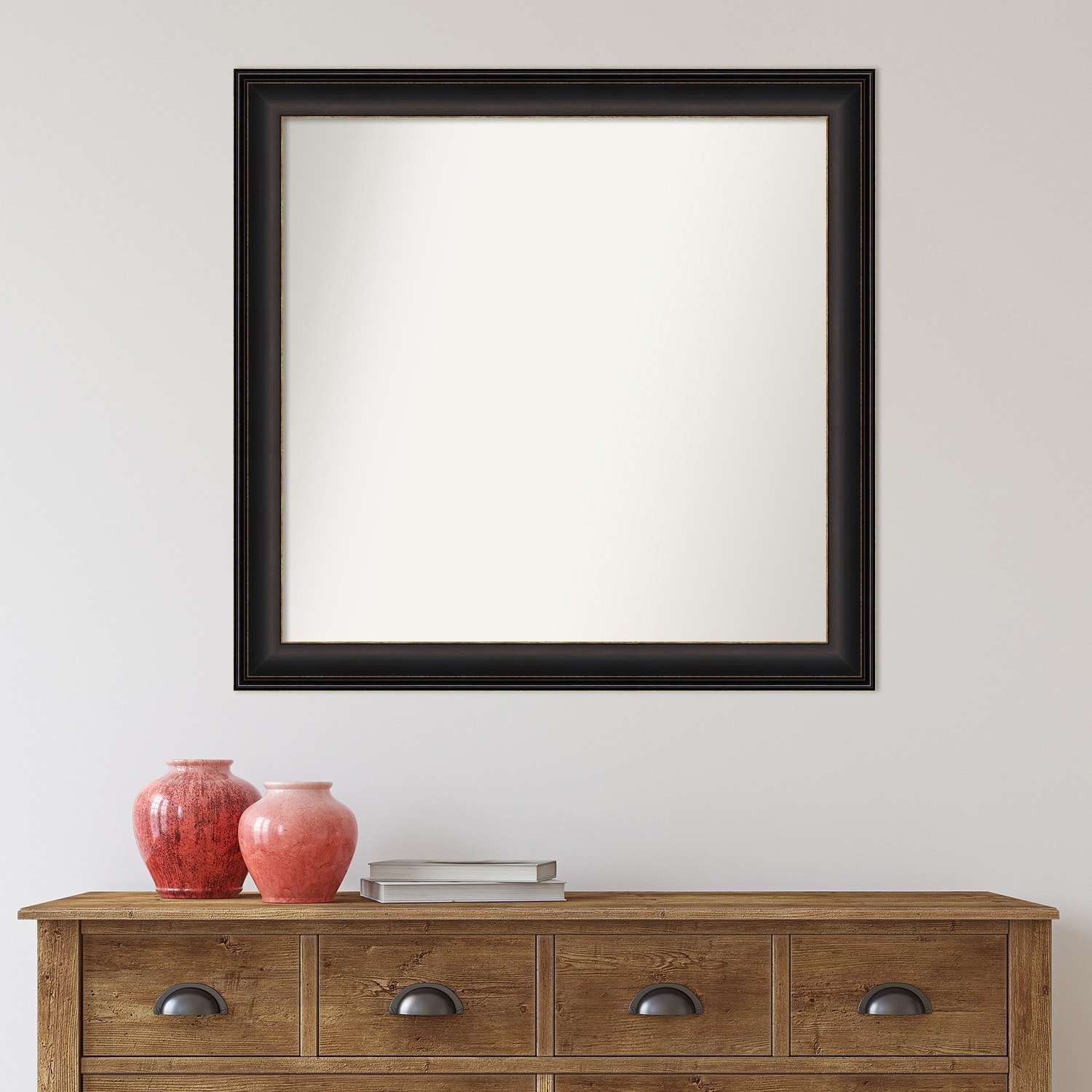Choose Your Custom Size, 32-in side, Trio Oil Rub Bronze Framed Wall Mirror - Trio Oil Rubbed Bronze