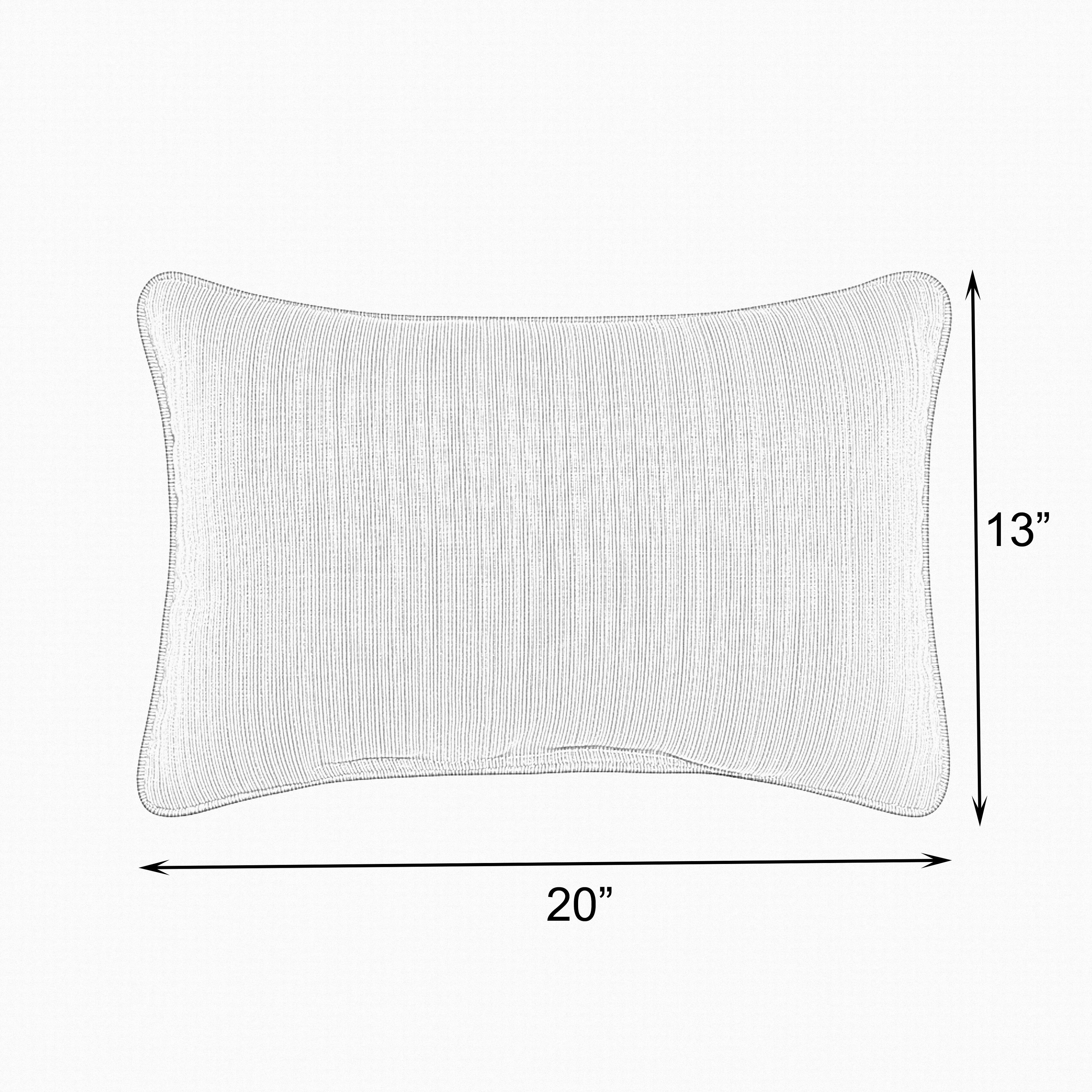 Sunbrella Grey Indoor/Outdoor Knife Edge Pillow (Set of 2)