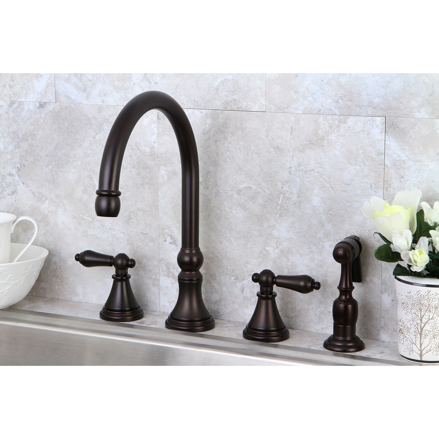 Governor Widespread Kitchen Faucet