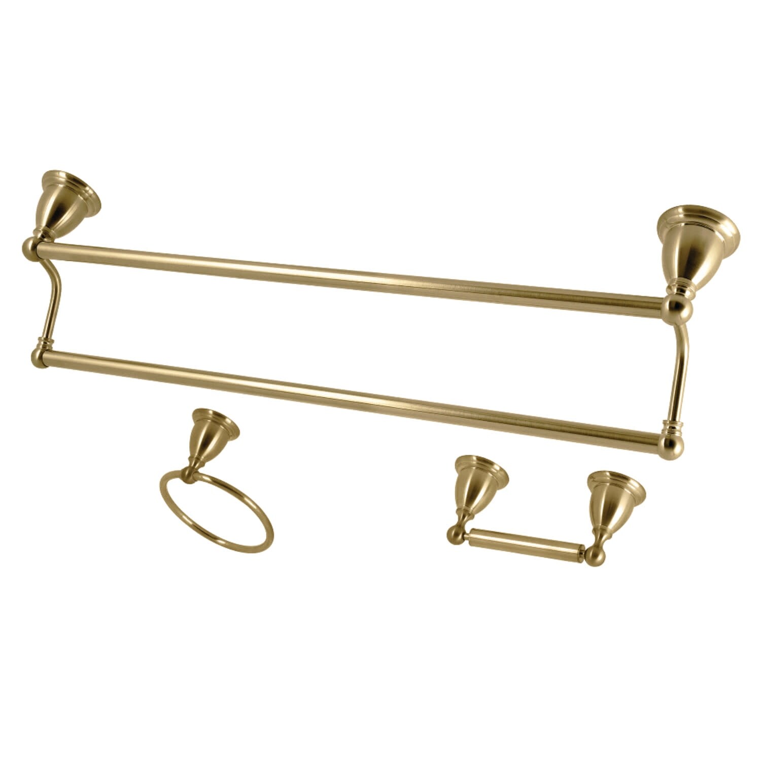 Kingston Brass Heritage 3 Piece Bathroom Package with 24" Towel Bar,