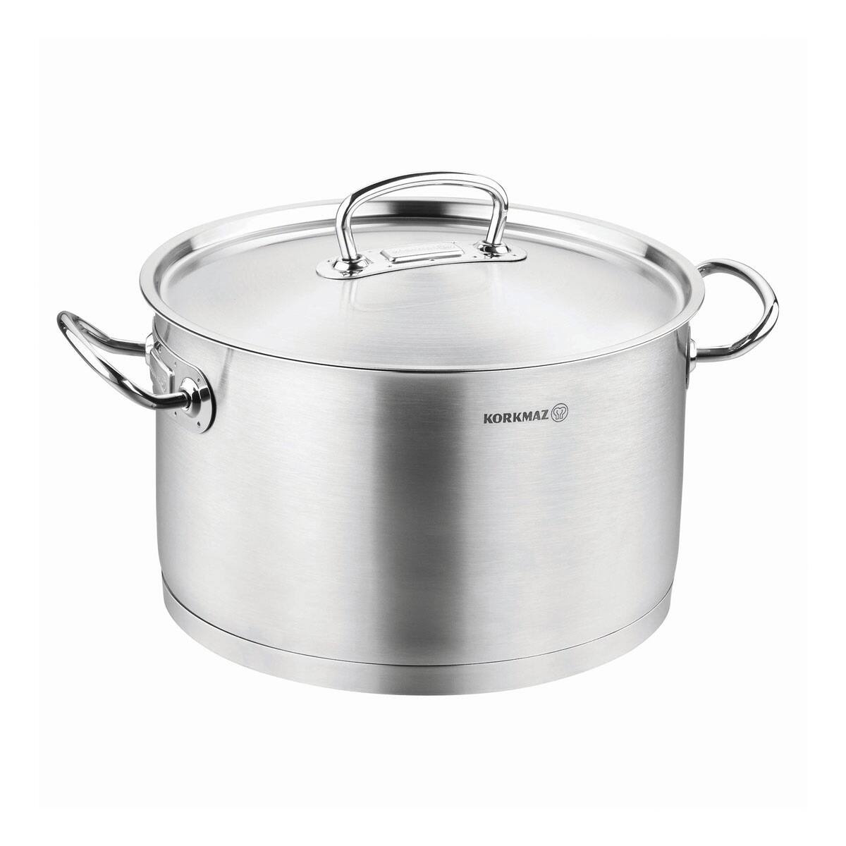 Proline 18/10 Stainless Steel Casserole Stockpot With Lid and Handles a2733 - 27 Quart