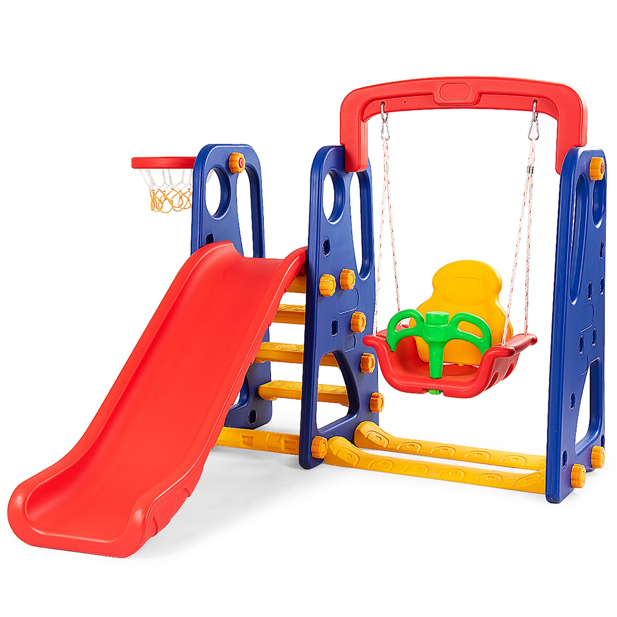3 in 1 Toddler Climber and Swing Set Climber Slide Playset