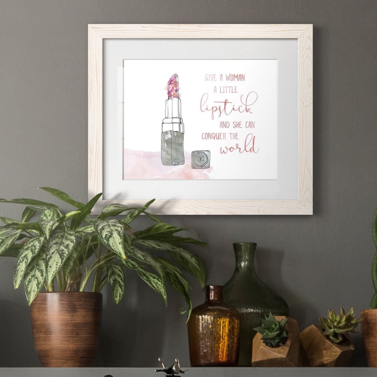 A Little Lipstick-Premium Framed Print - Ready to Hang