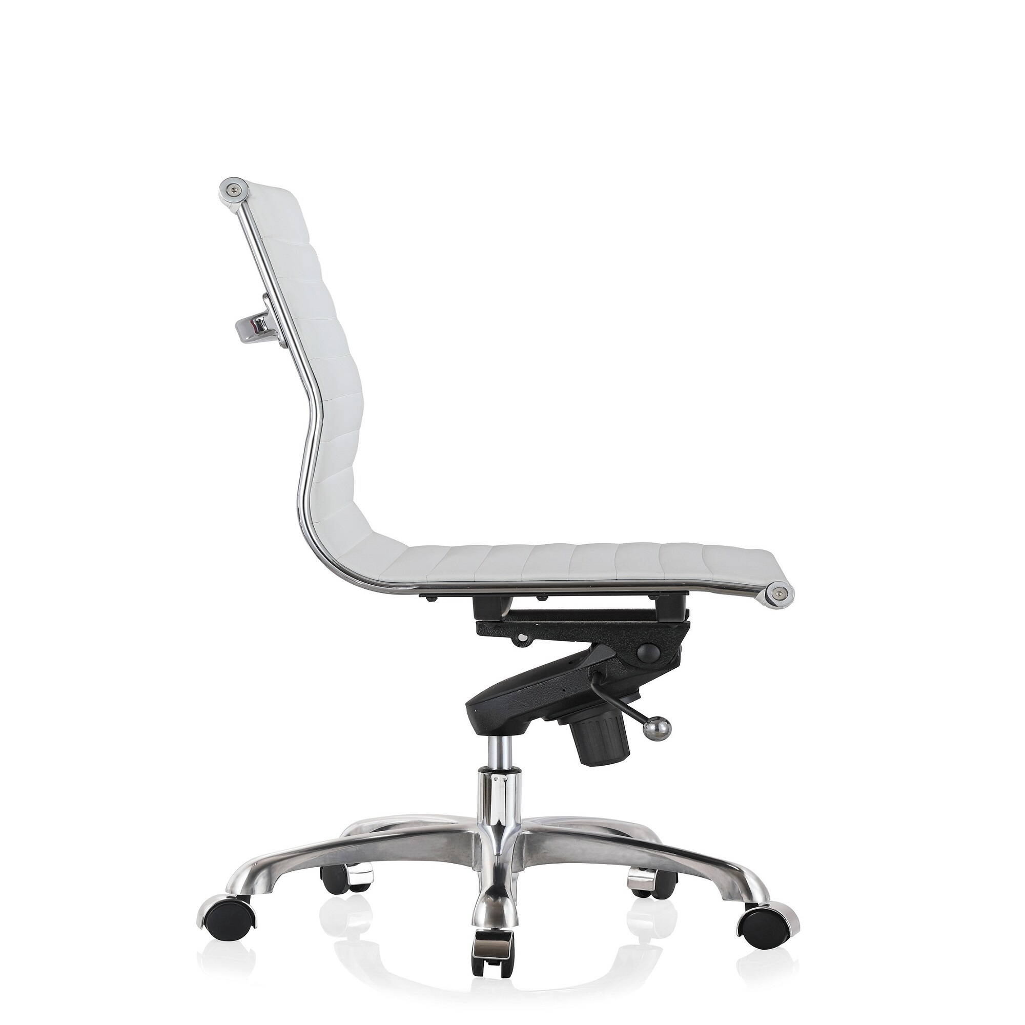 Oxie Low-back office chair with without Arm in White
