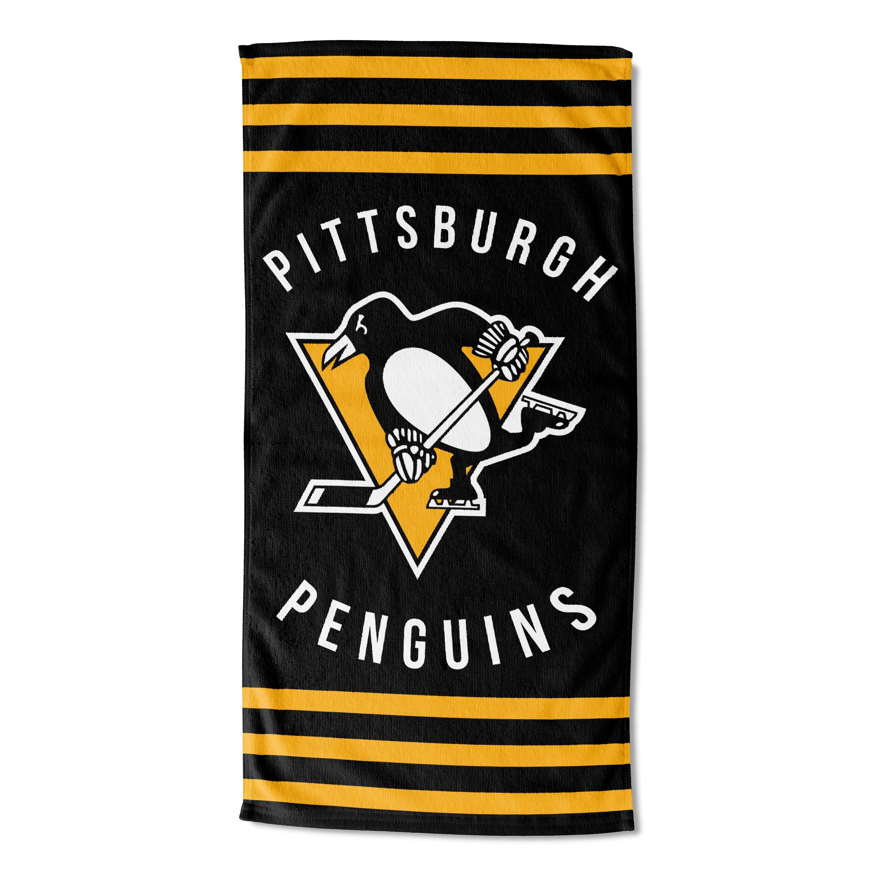 NHL 720 Penguins Stripes Beach Towel - 30x60