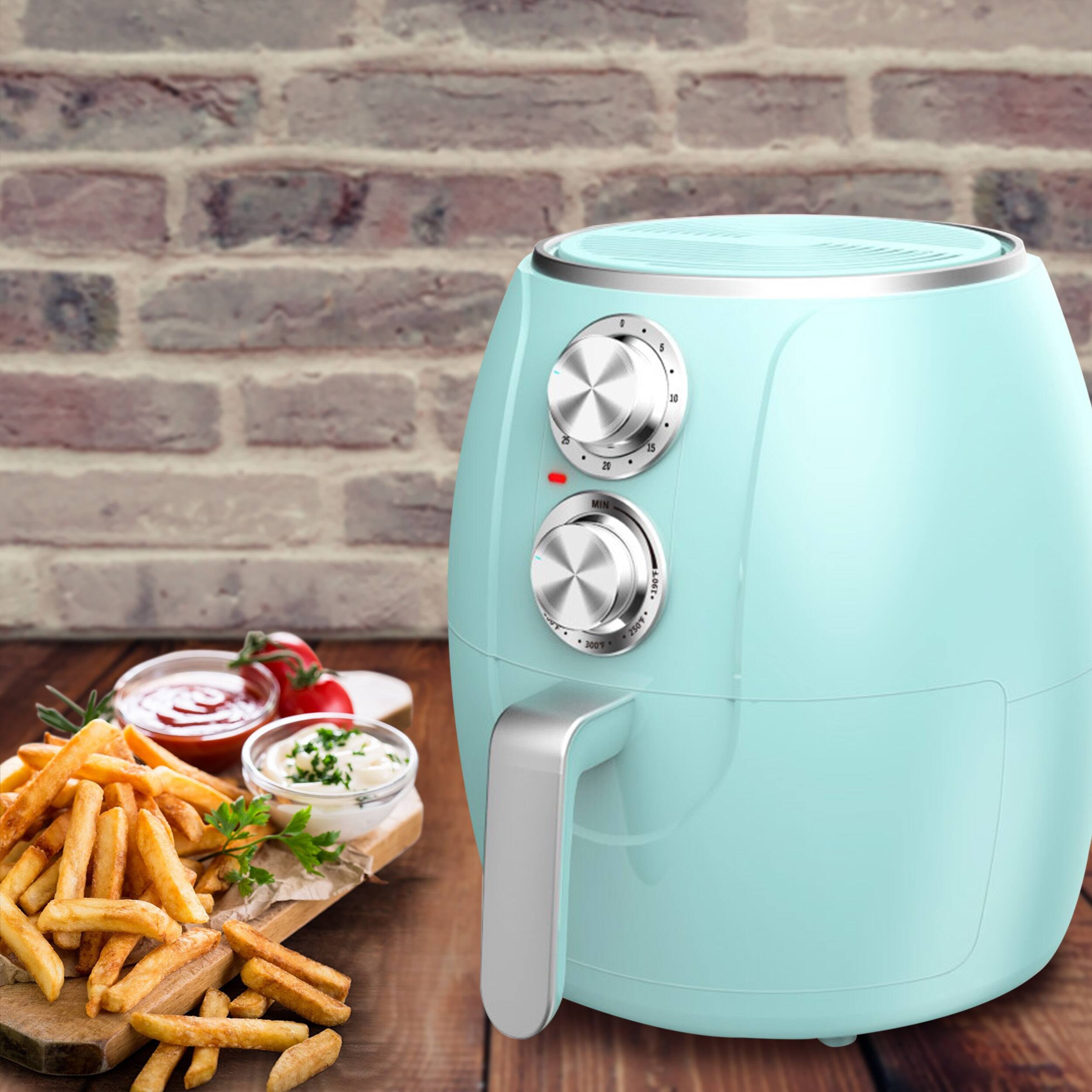 Brentwood 3.2 Quart Electric Air Fryer in Turquoise
