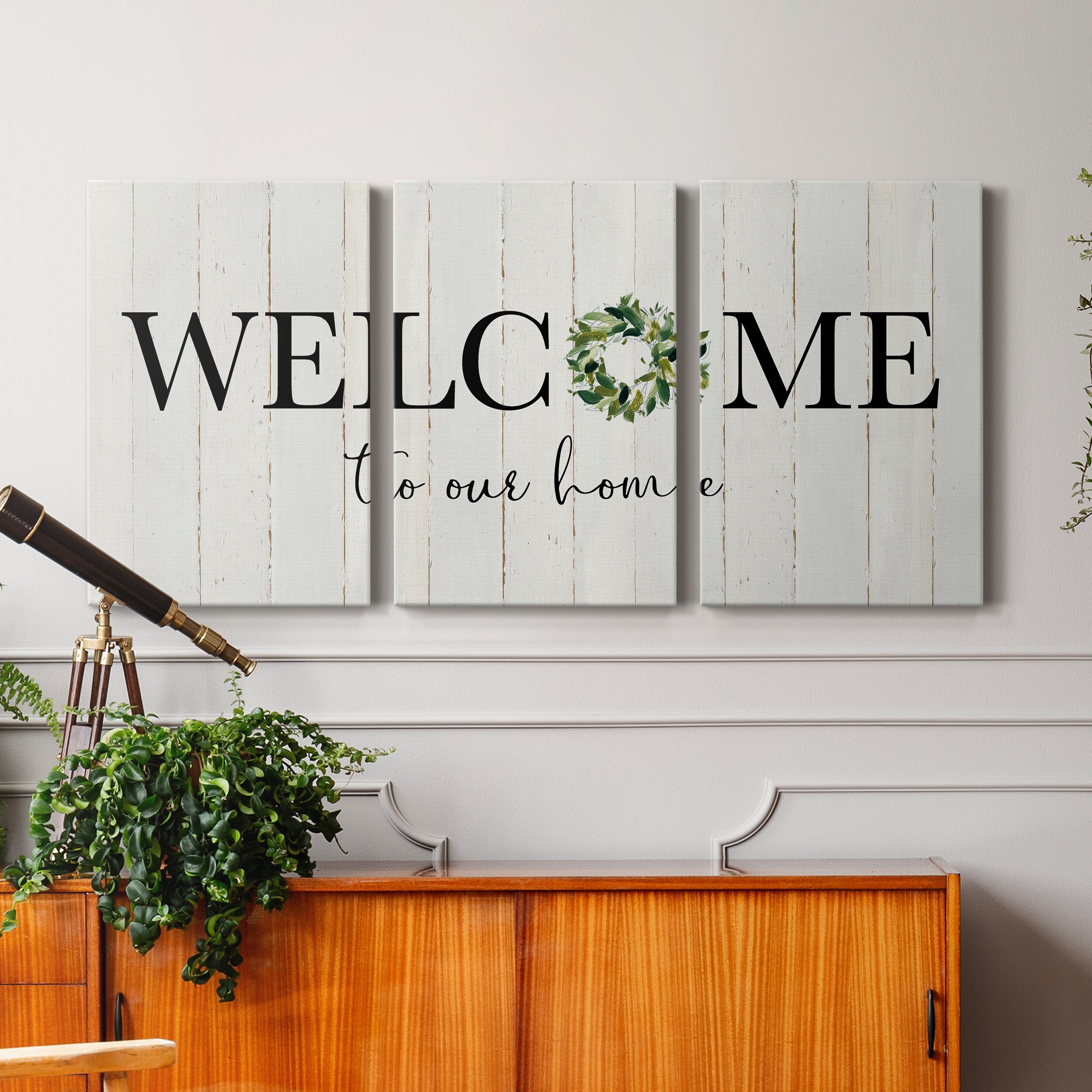 Welcome to our Home- Premium Gallery Wrapped Canvas - Ready to Hang