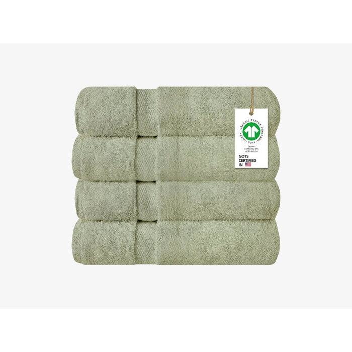 Delara Organic Cotton Feather Touch Quick Dry 650 GSM Bath Towel, 30"X58"