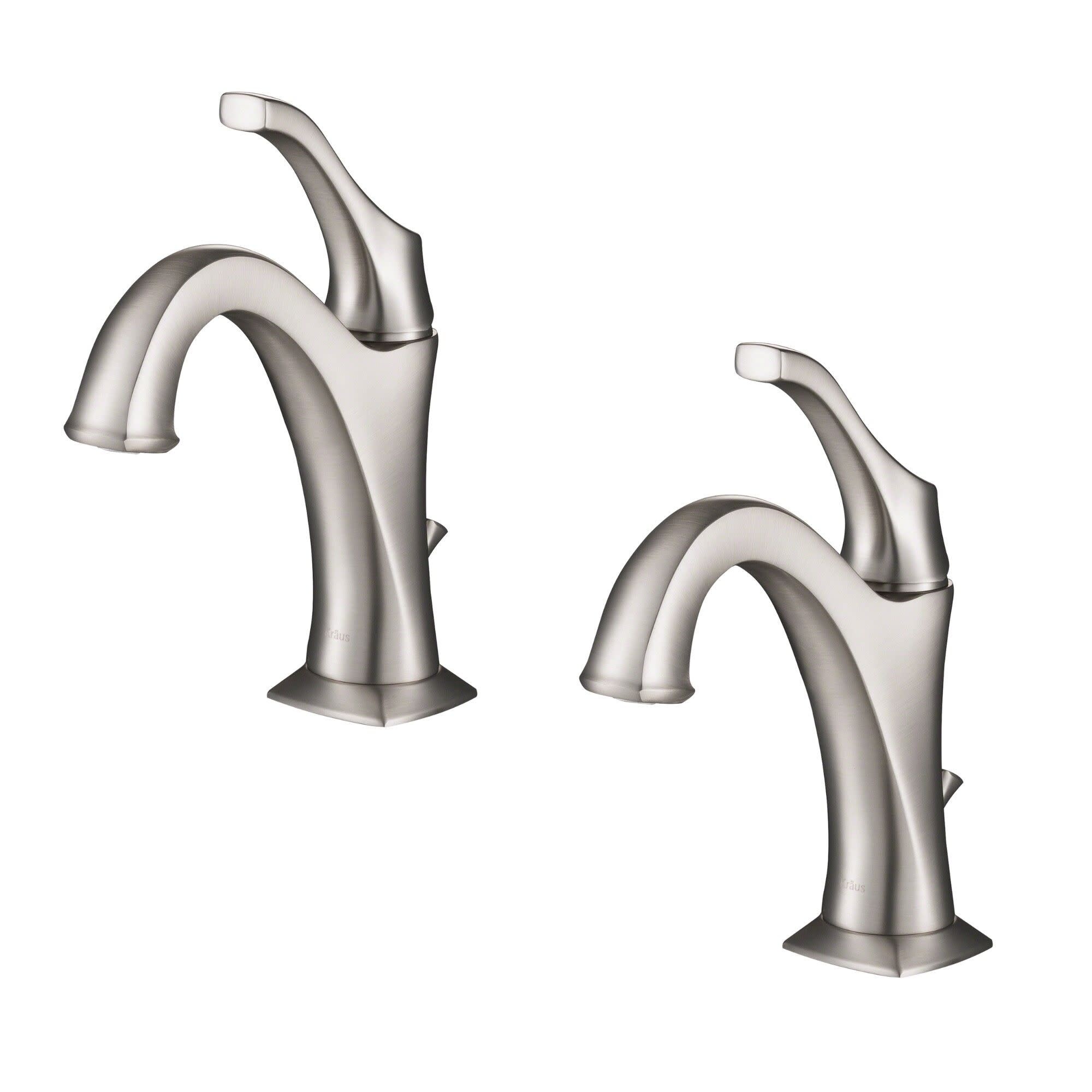 Kraus Pack of (2) Arlo 1.2 GPM Single Hole Bathroom Faucet with Pop-Up