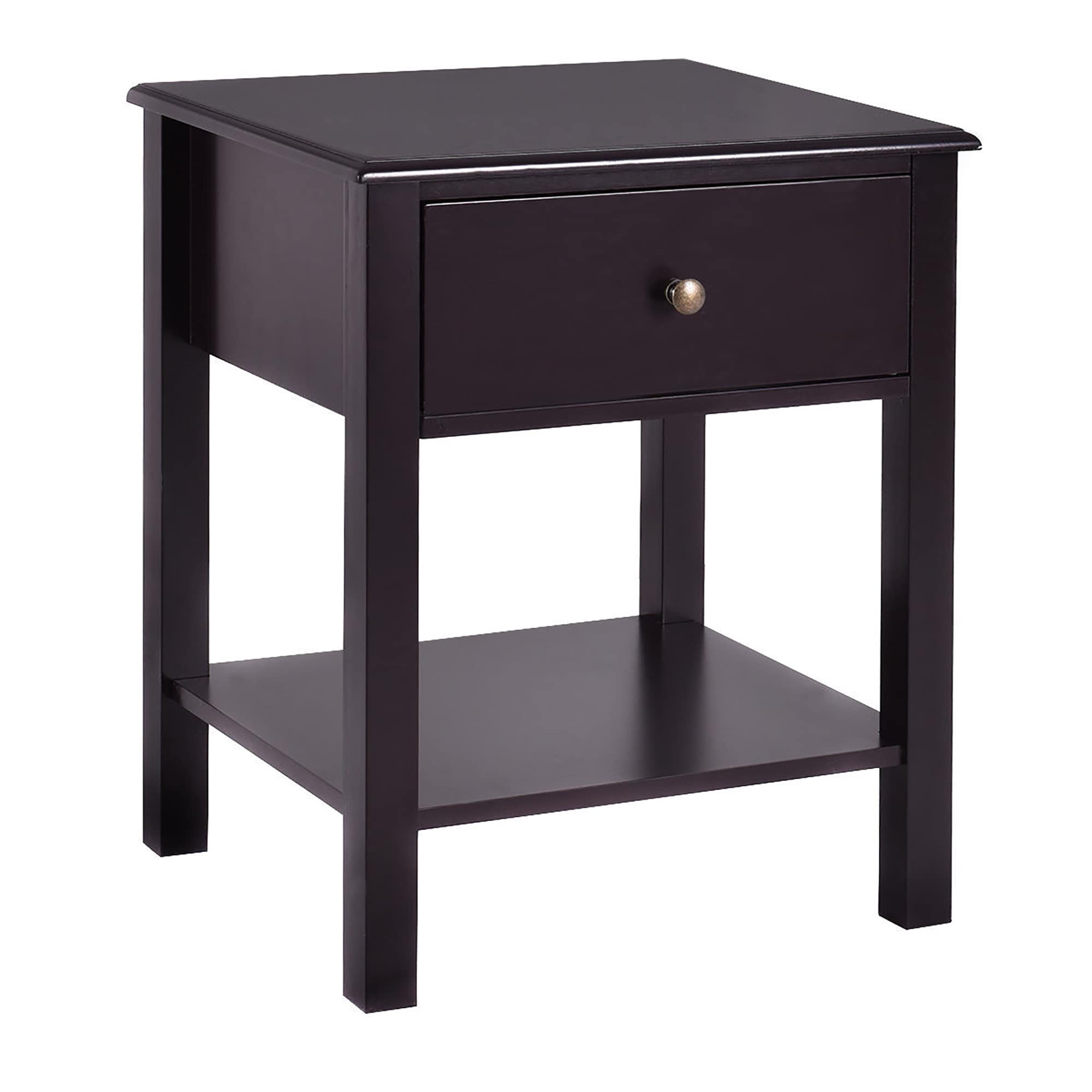 Modern End Table Nightstand with Storage Drawer