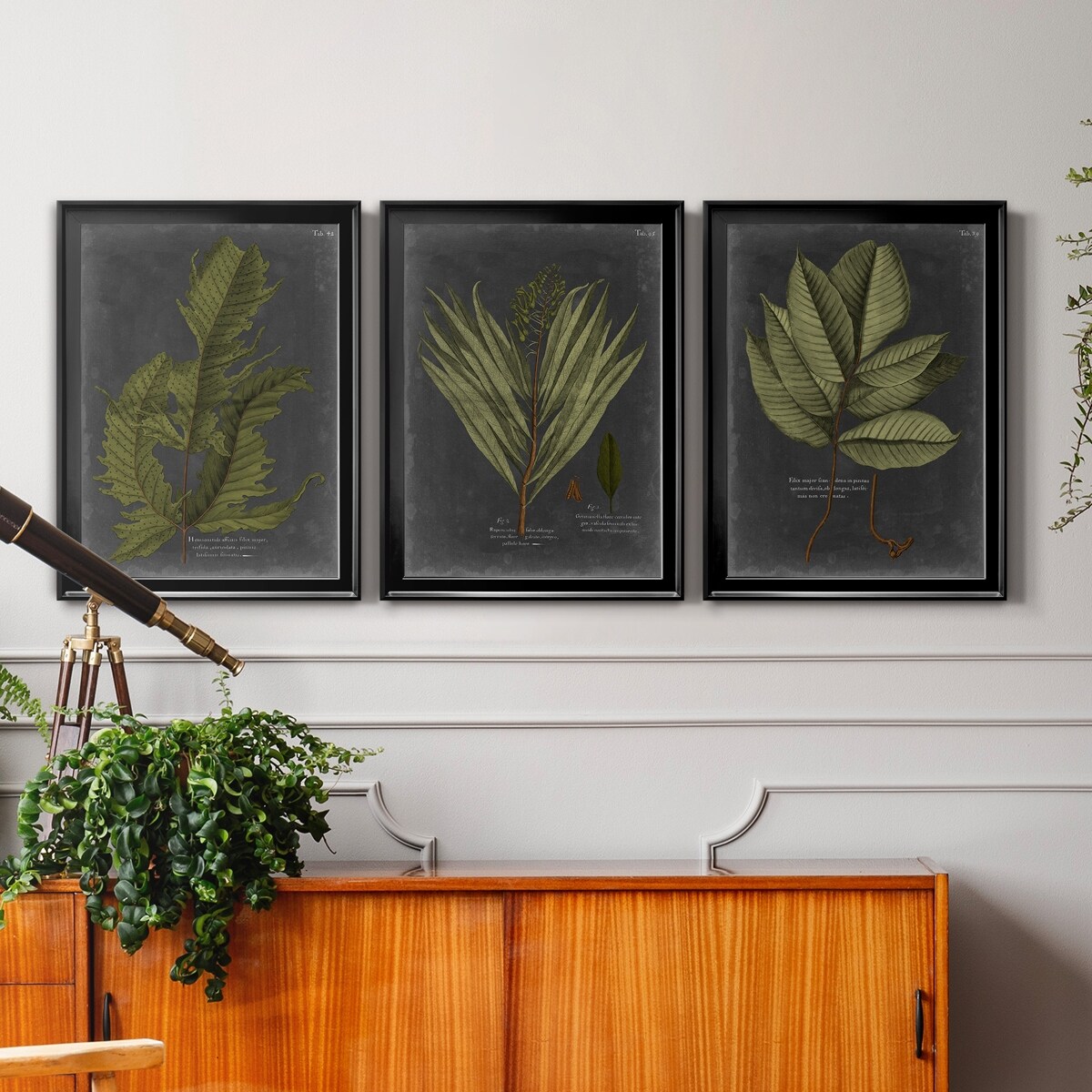 Foliage Dramatique I Premium Framed Canvas - Ready to Hang - Multi-Color