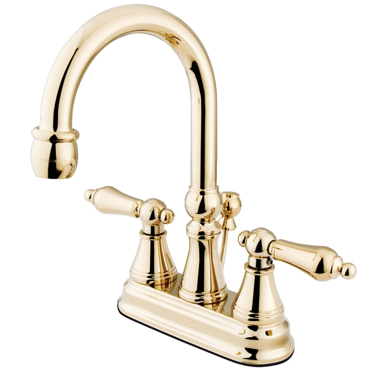 Governor Two-Handle 3-Hole Deck Mount 4 in. Centerset Bathroom Faucet in Polished Brass
