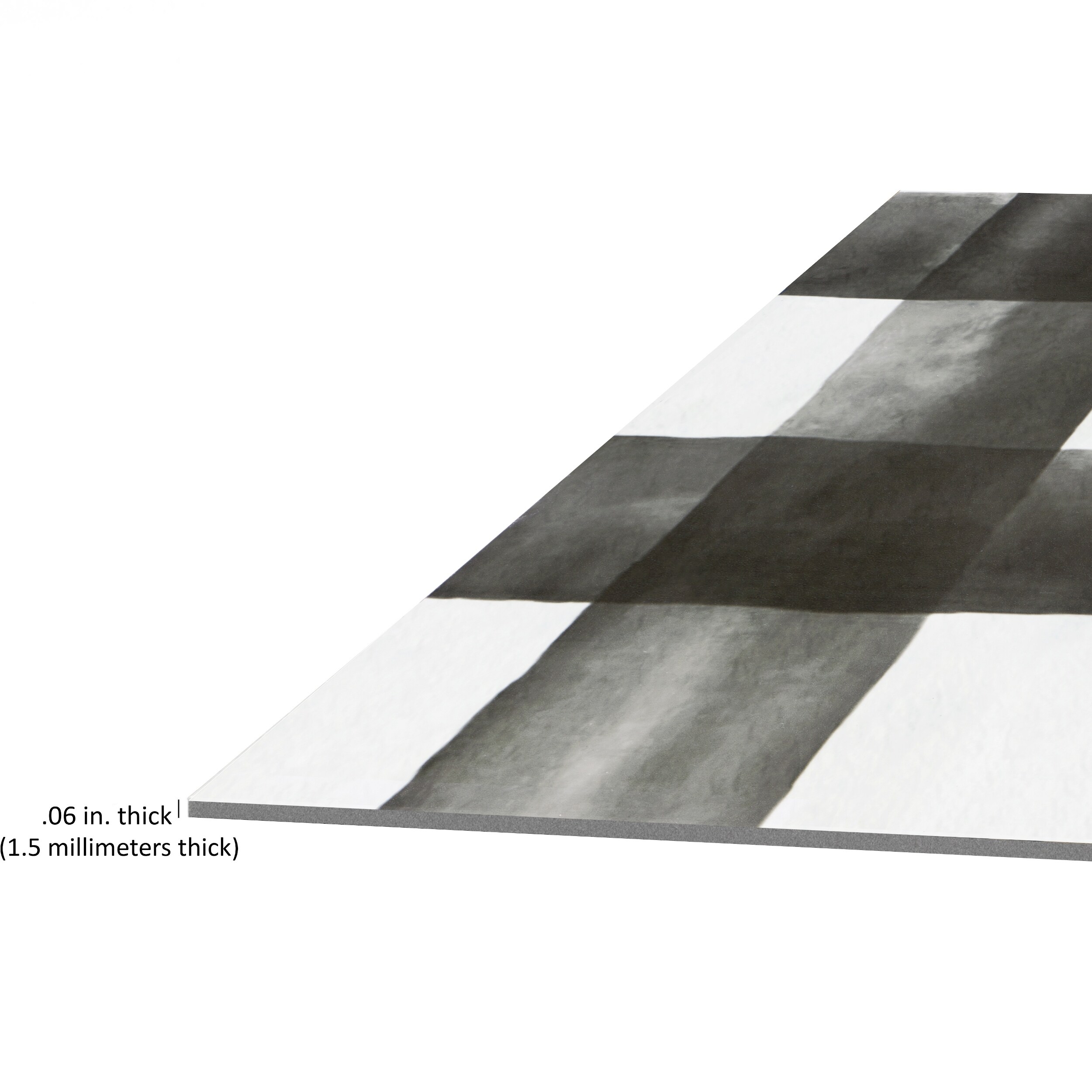 Retro 12x12 Peel & Stick Floor Tile Watercolor Check 20 Tiles/20 sq ft