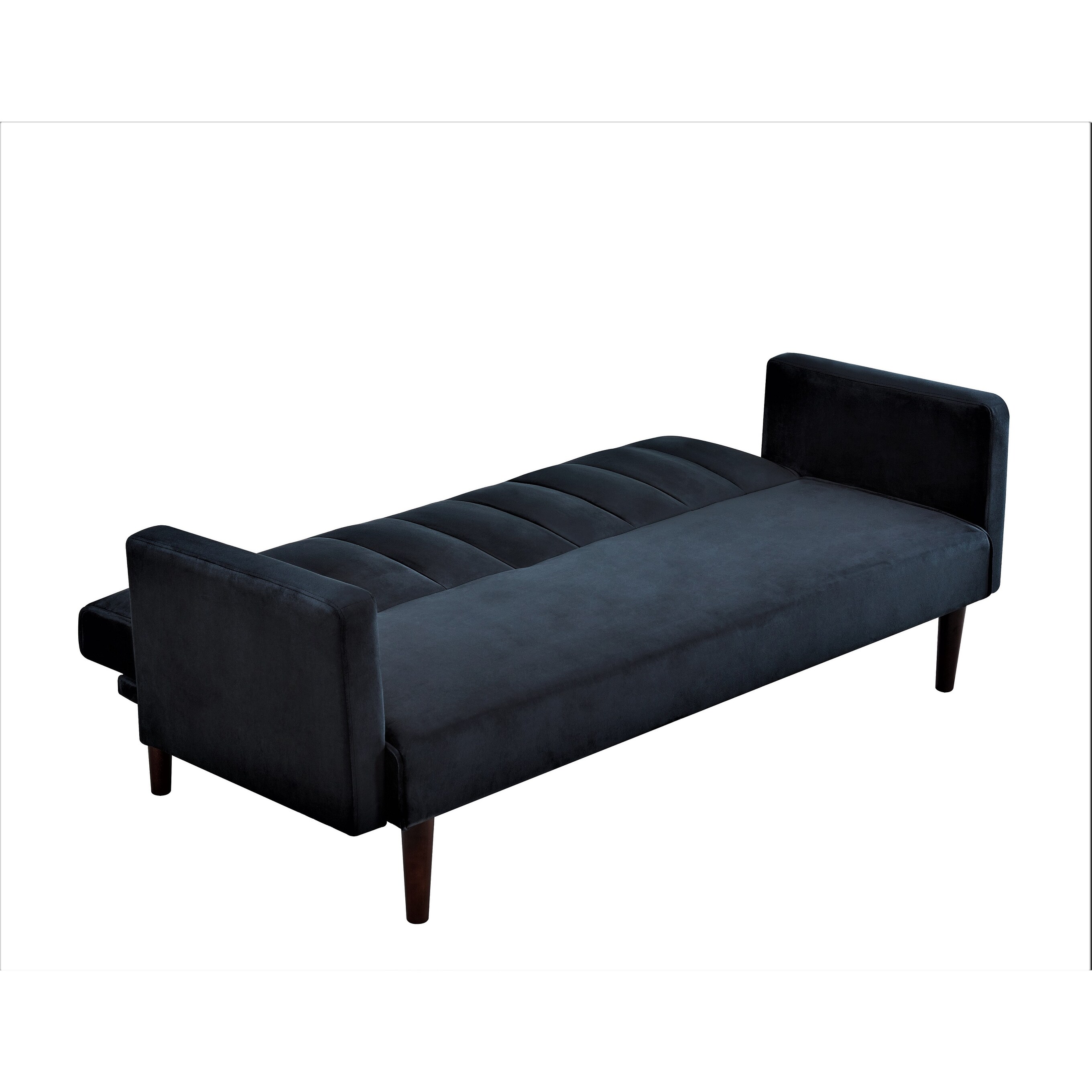 US Pride Srtip Convertible Velvet Sofa Bed