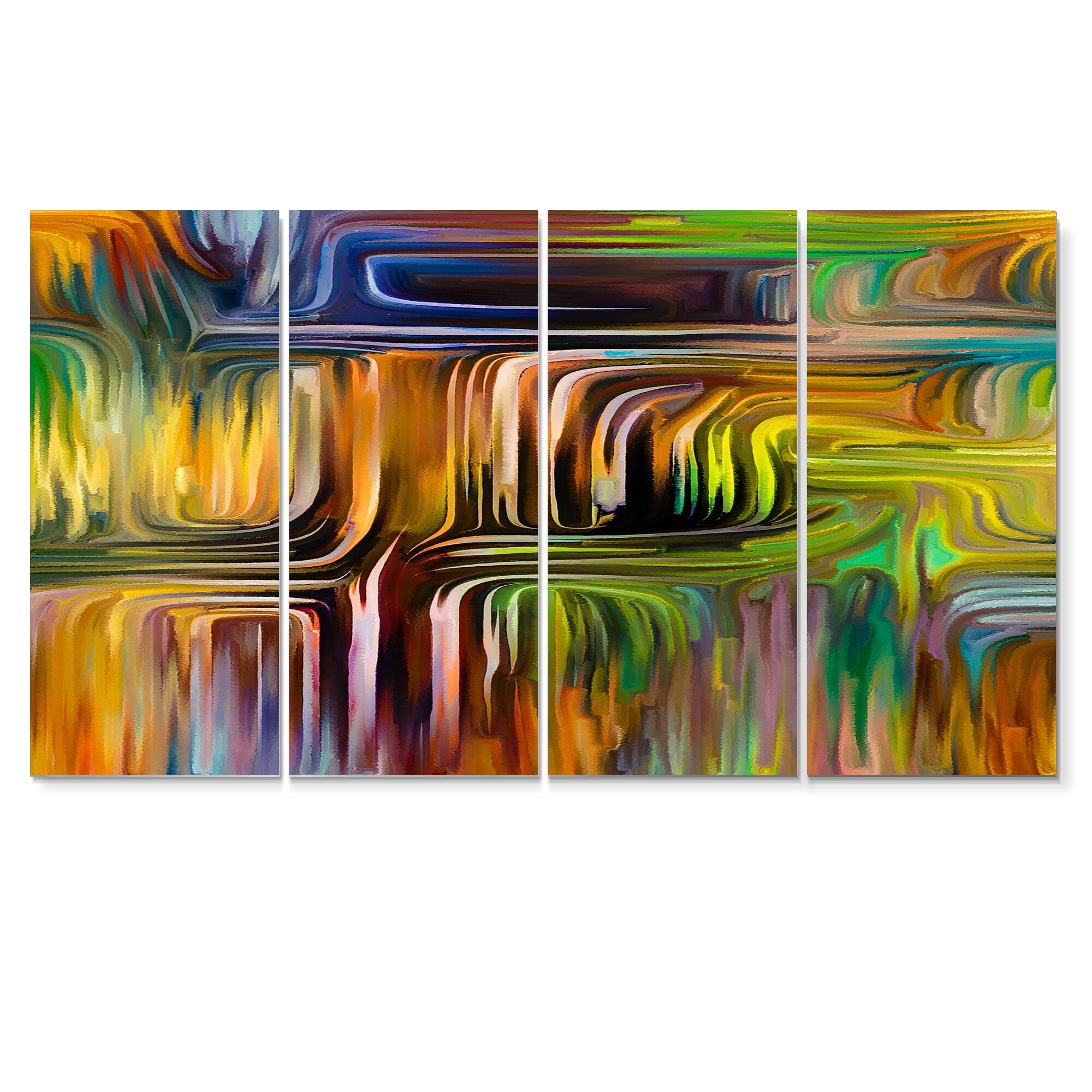 Designart "Colour Fusion I" Modern Canvas Wall Art Print