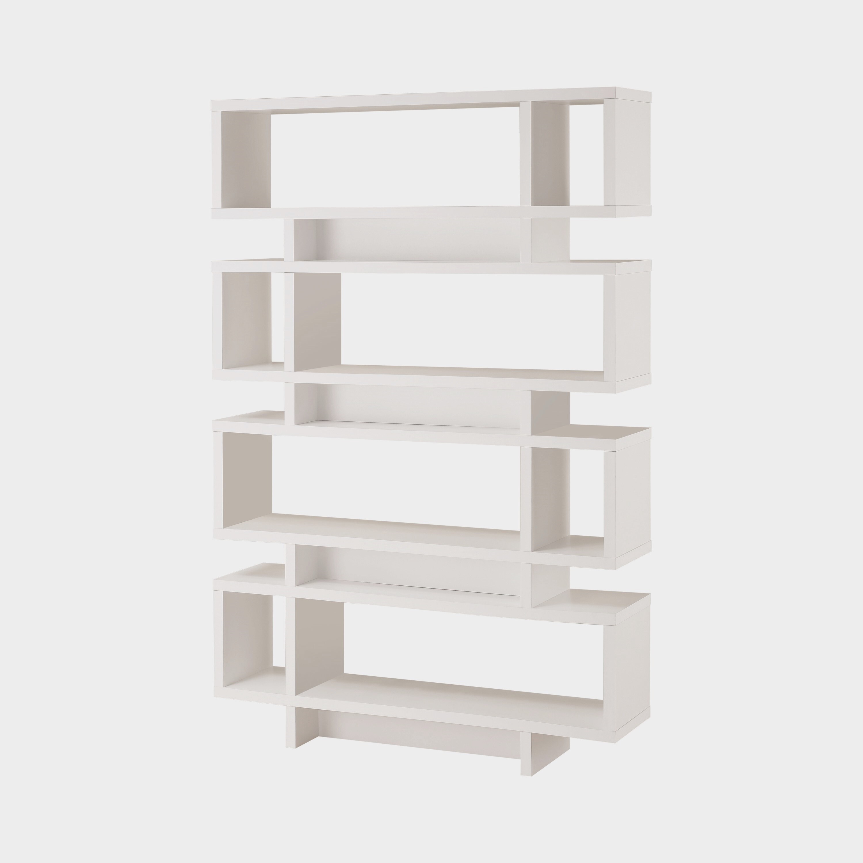 Winshaw Modern Design White Bookcase Display Cabinet